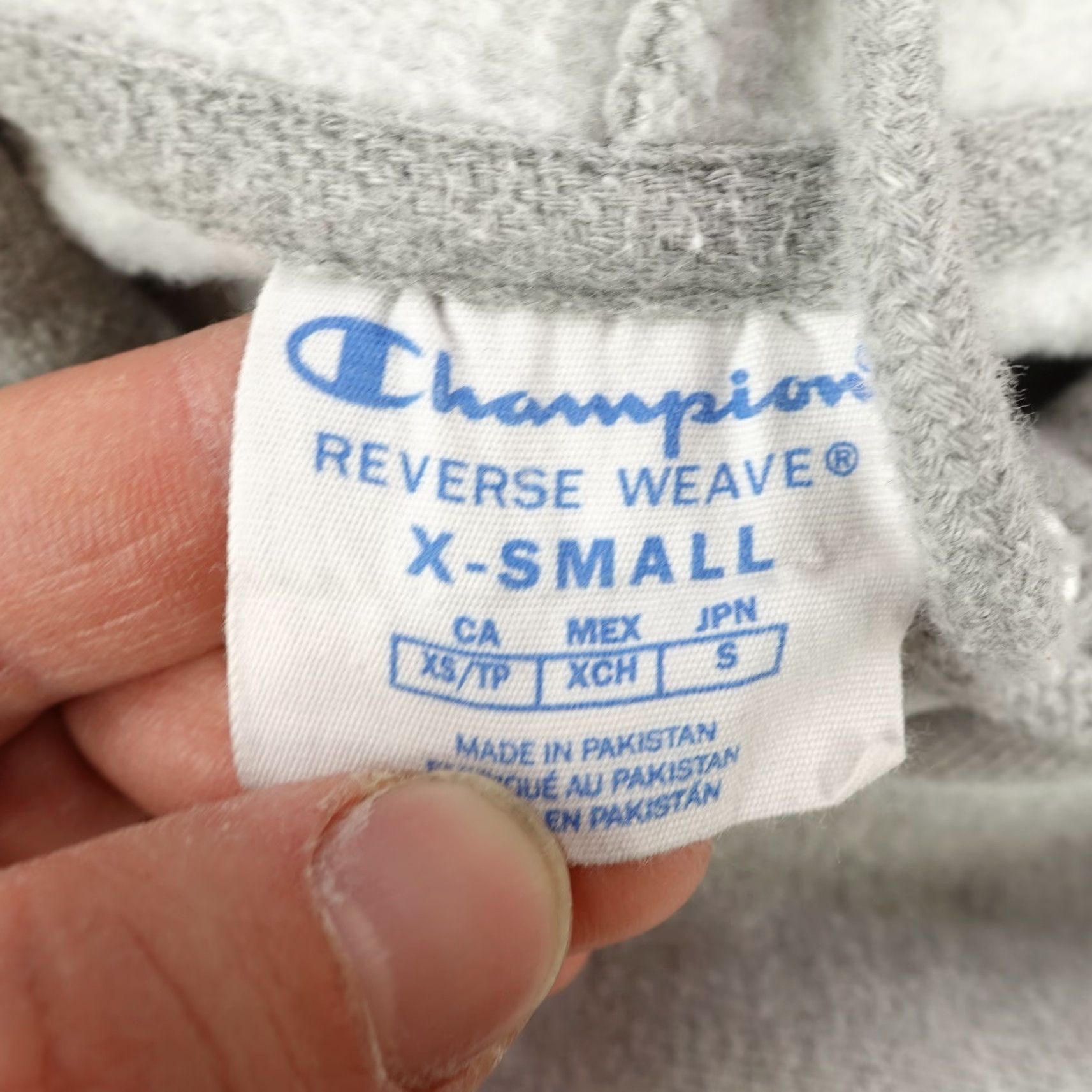 Champion Champion Hoodie Womens XS Gray White Cropped Reverse Weave Santa Cruz California Size XS / US 0-2 / IT 36-38 - 7 Thumbnail