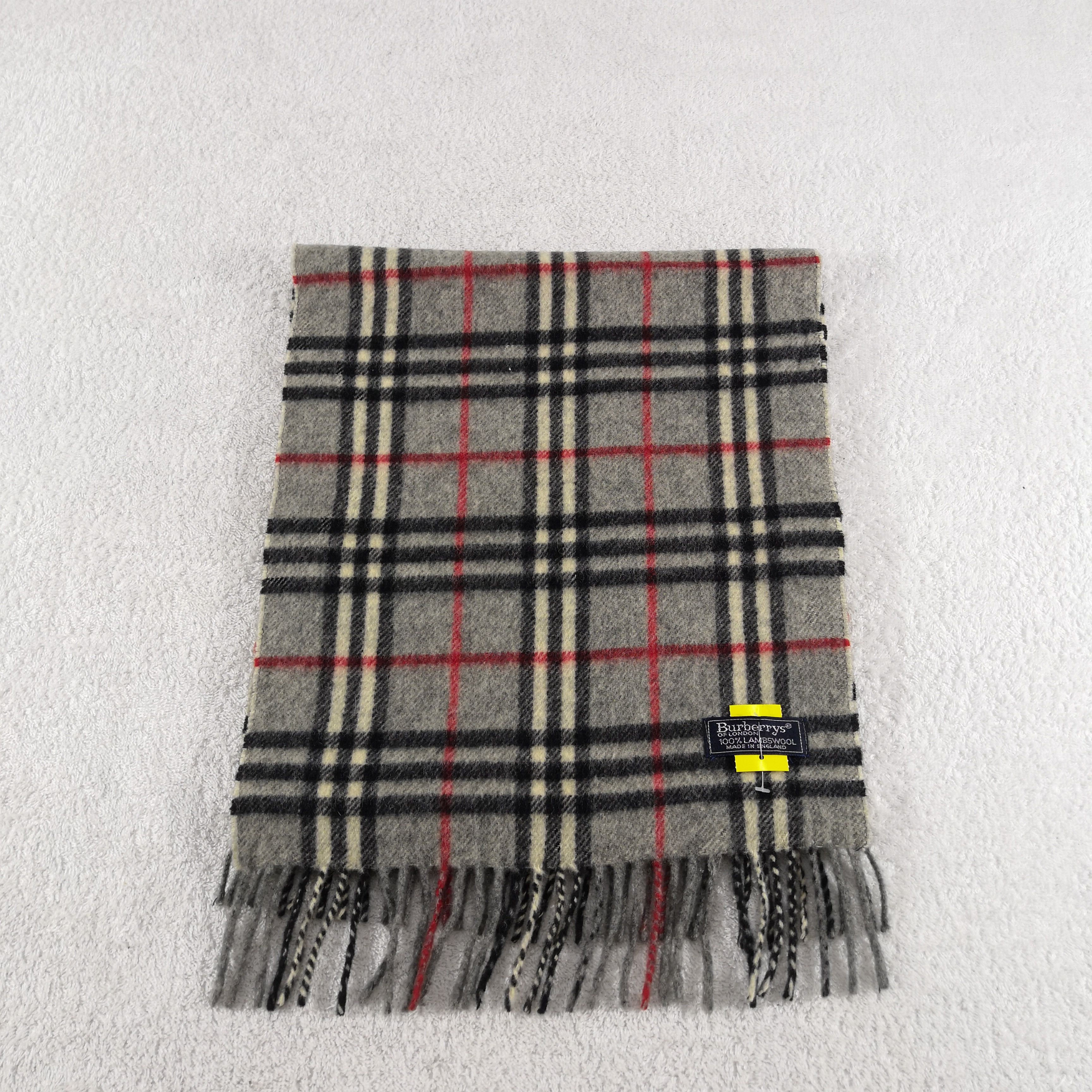 Burberry Vintage Burberry Scarf Muffler Wool Cashmere Scarves Size ONE SIZE - 2 Thumbnail