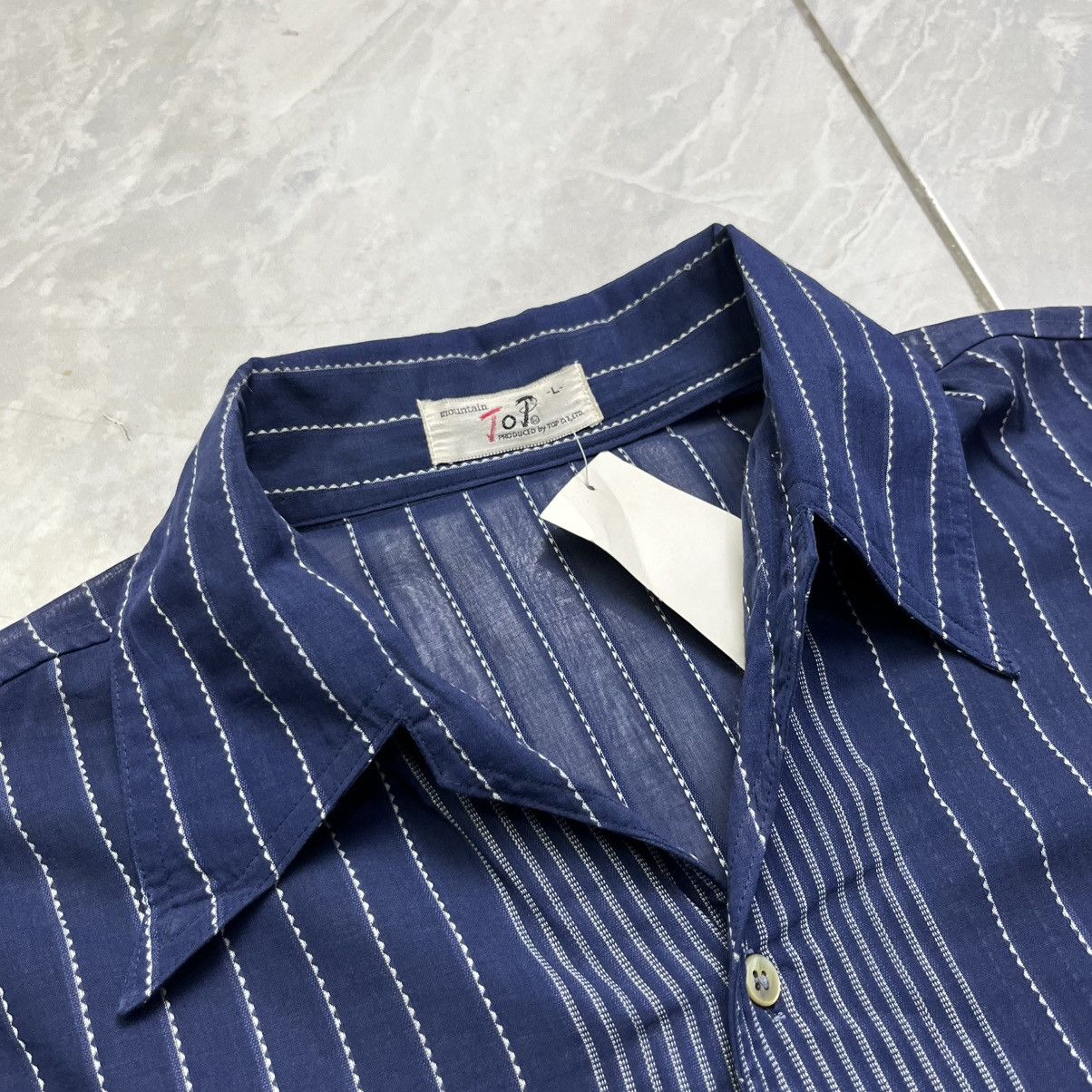 Vintage Topco navy inspired issey miyake short sleeve button shirt Size US L / EU 52-54 / 3 - 5 Thumbnail