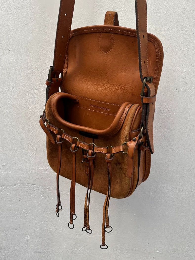 Comme des Garcons Comme Des Garcons Cowhide satchel with tassel and iron ring Size ONE SIZE - 4 Thumbnail