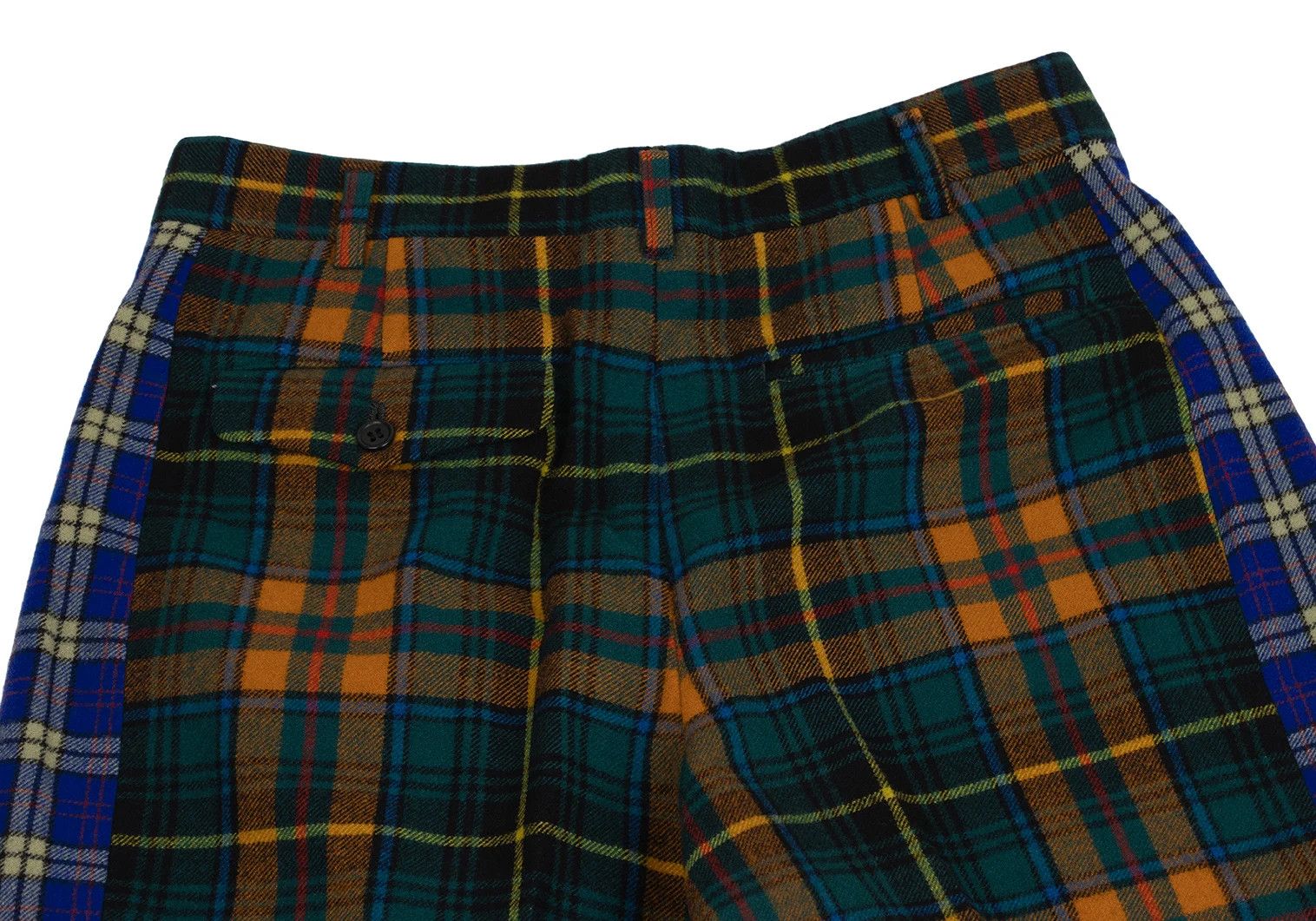 Comme des Garcons Homme Plus Wool Check Tuck Pants in Multicolor, Size S Size US 38 / EU 54 - 11 Thumbnail
