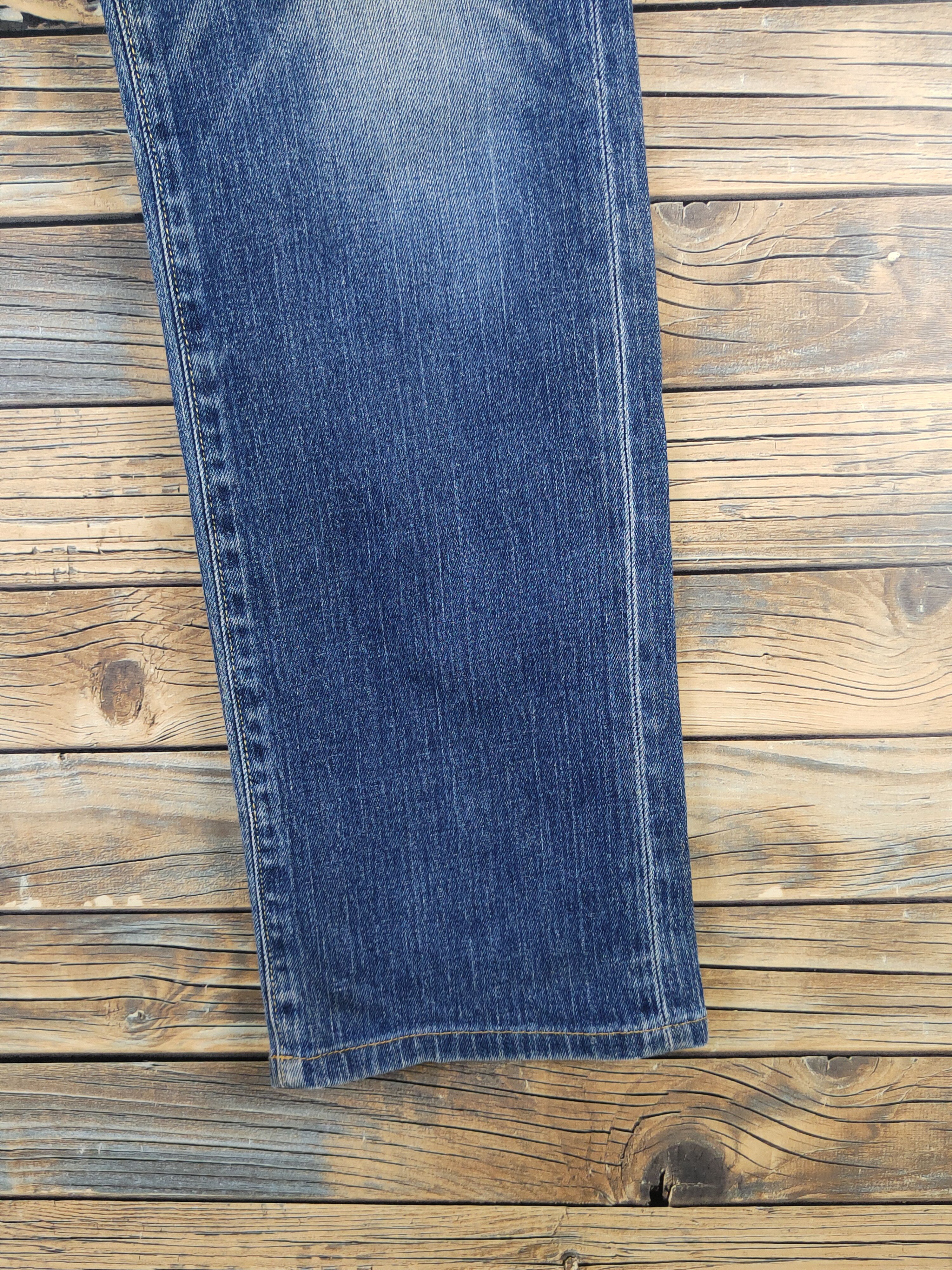 Japanese Brand Uniqlo Blue Distressed Ripped Jeans #W1307 Size US 33 - 6 Thumbnail