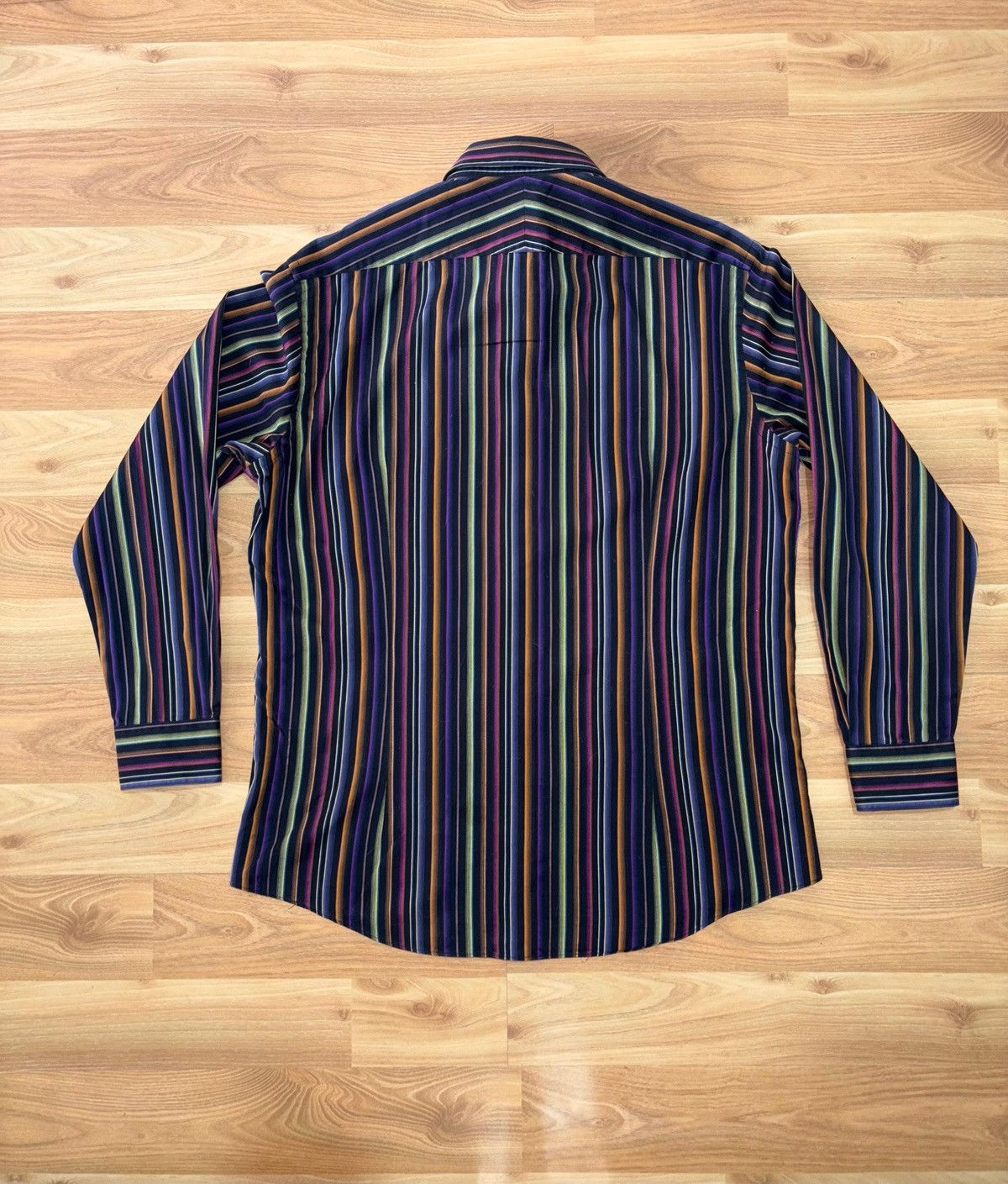 Givenchy VTG Givenchy 4G Logo Rainbow Stripe Shirt Size 105 (L) Size US L / EU 52-54 / 3 - 2 Thumbnail