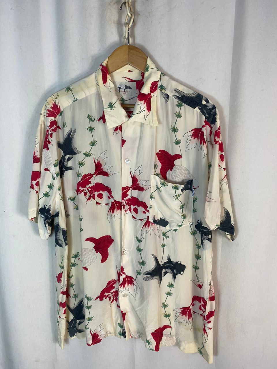 Vintage Unisex🔥 vintage koi fish silk button up shirt by powder big Size US XL / EU 56 / 4 - 14 Thumbnail
