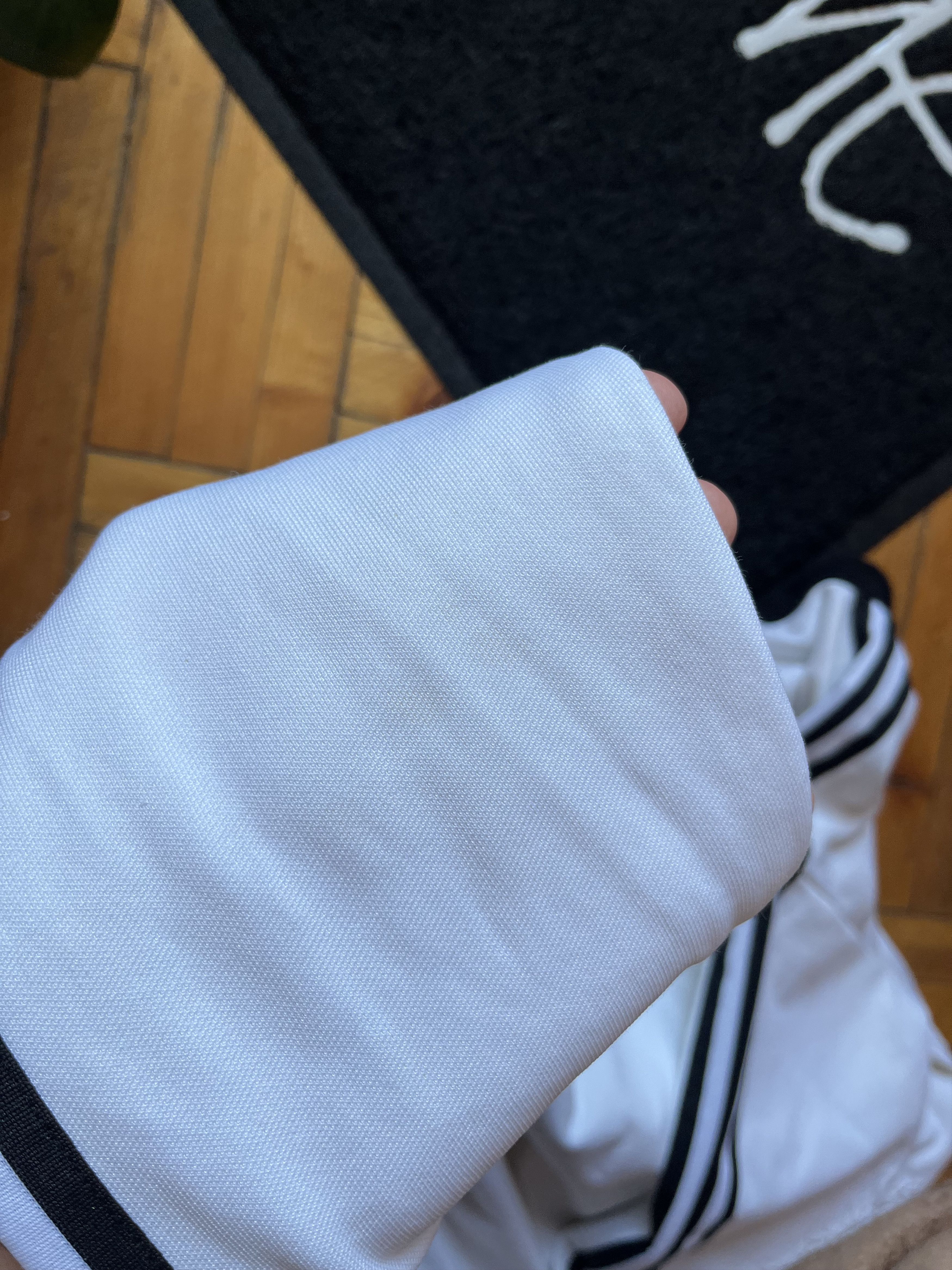 Adidas Vintage Adidas 00's Track Jacket White & Black Stripes Size US S / EU 44-46 / 1 - 7 Thumbnail