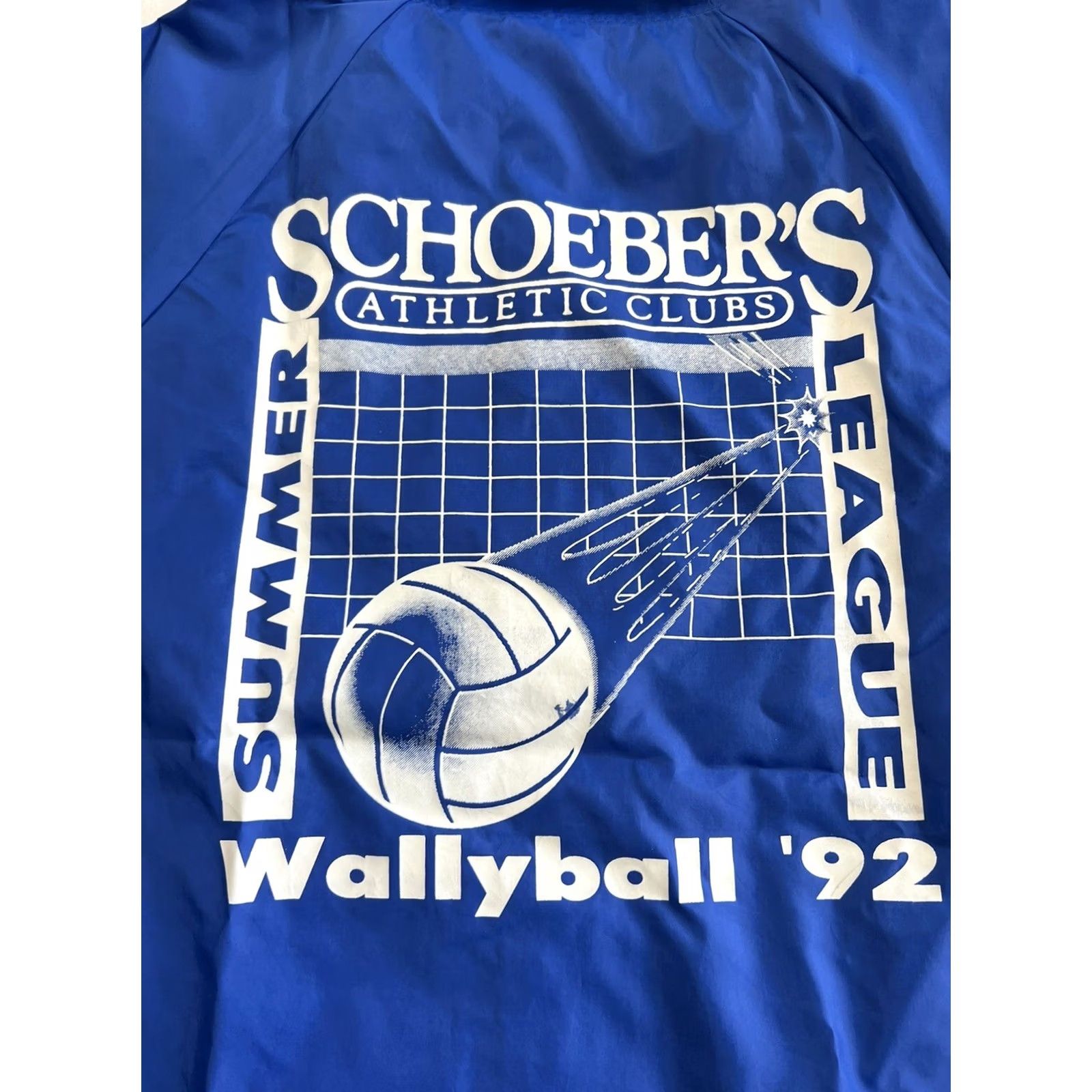 Vintage VINTAGE Auburn Windbreaker Jacket Volleyball 90s Sports Blue XL Men Size US XL / EU 56 / 4 - 7 Thumbnail