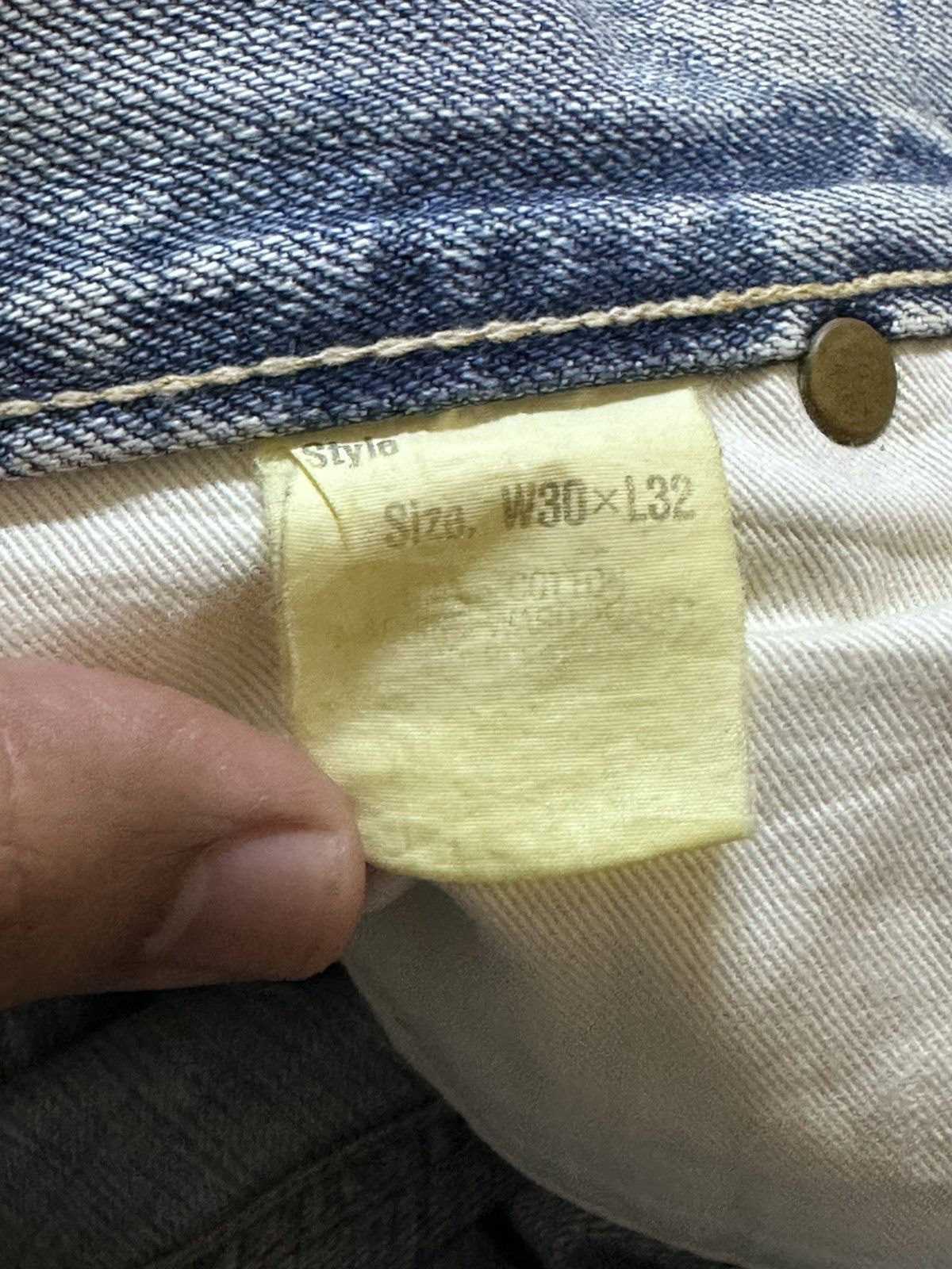 Jacob Holston Vintage Genuine Houston Faded Grunge Distressed Denim Size US 30 / EU 46 - 9 Thumbnail