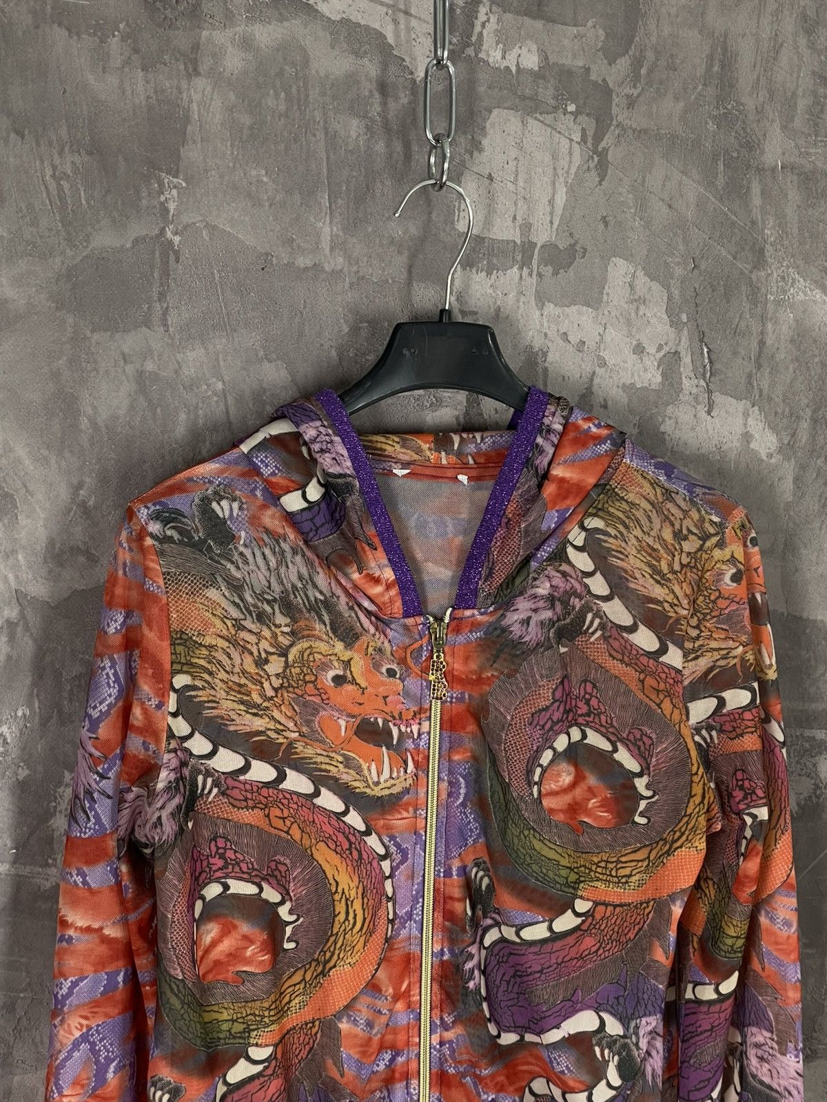 Japanese Brand Y2K Japanese Dragon Logo Zip Up Hoodie Y2K Size M / US 6-8 / IT 42-44 - 7 Thumbnail