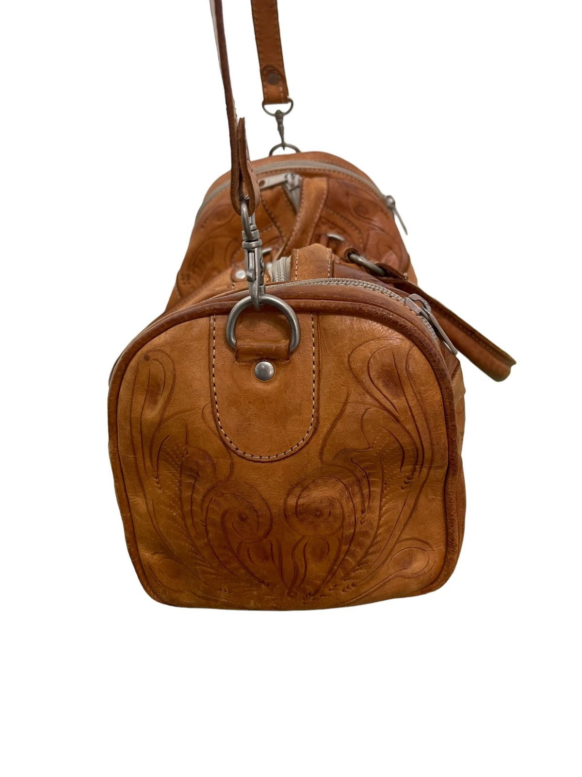 Genuine Leather Full Leather Boston Bag Vintage LL Artworks 2🟩 Size ONE SIZE - 6 Thumbnail