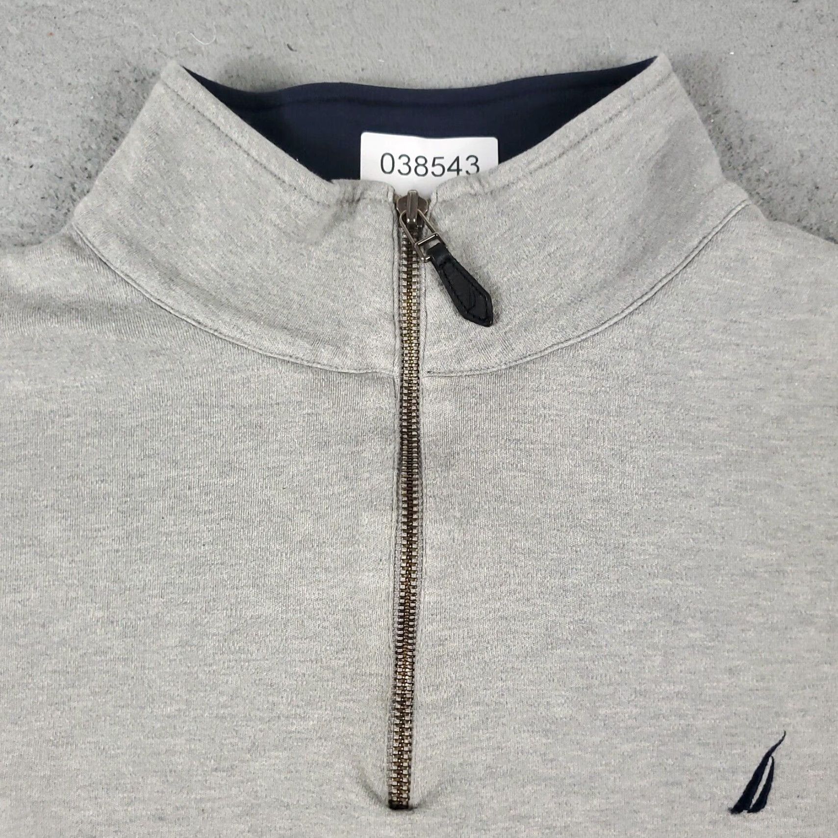 Nautica Nautica 1/4 Zip Up Sweater Mens Large Gray Pullover Size US L / EU 52-54 / 3 - 2 Thumbnail