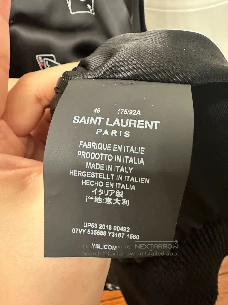 Saint Laurent Paris Saint Laurent Paris Baseball Jacket Size US S / EU 44-46 / 1 - 2 Thumbnail
