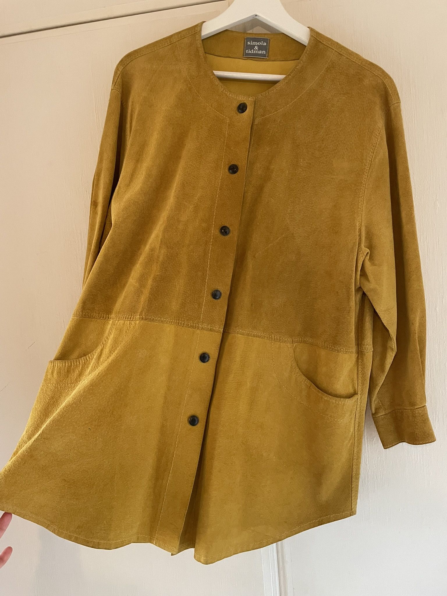 Other Simola & Tidman Yellow Suede Jacket Size S / US 4 / IT 40 - 2 Thumbnail