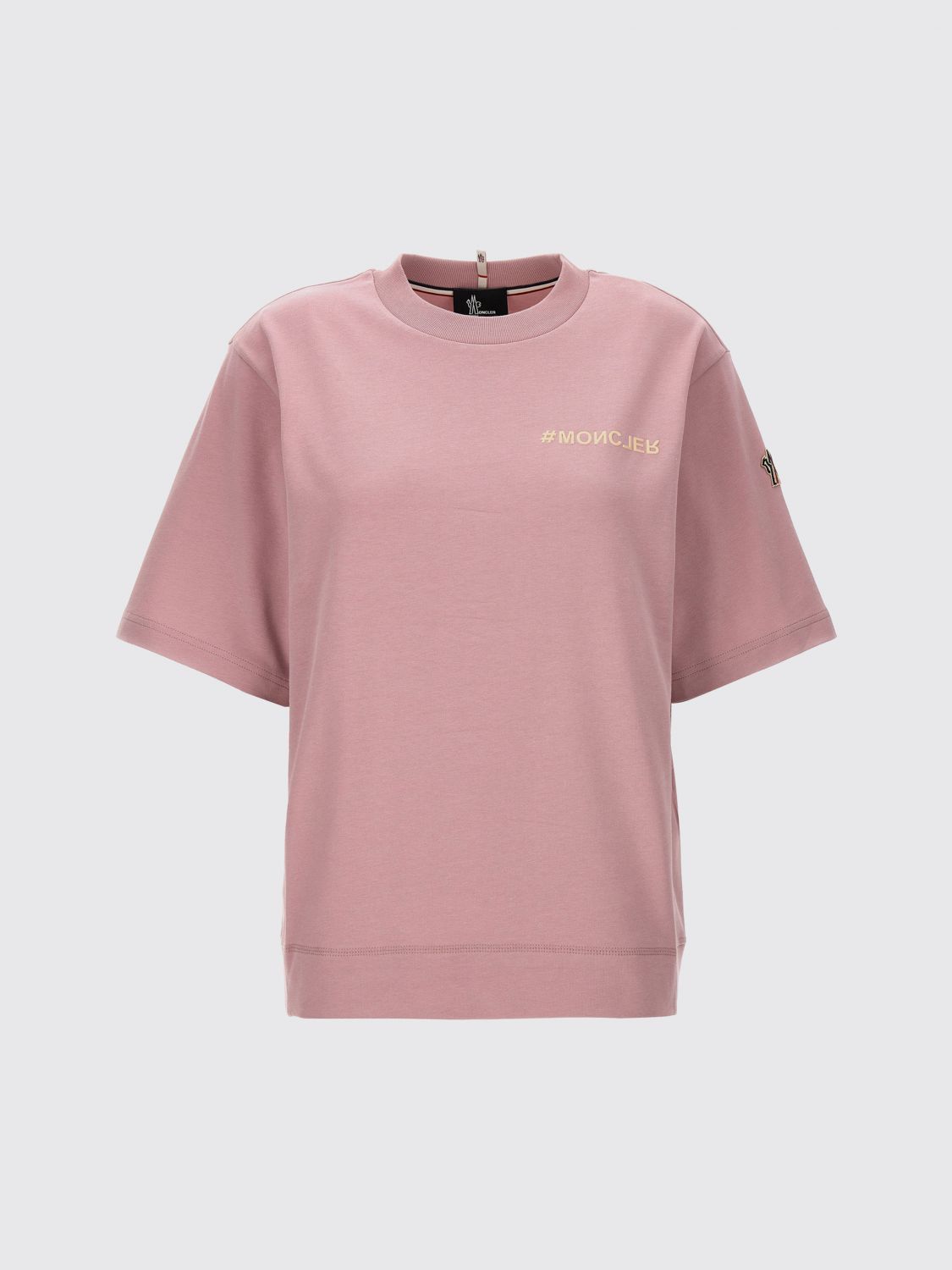 image of Moncler T-Shirt Woman Pink, Women's (Size Medium)