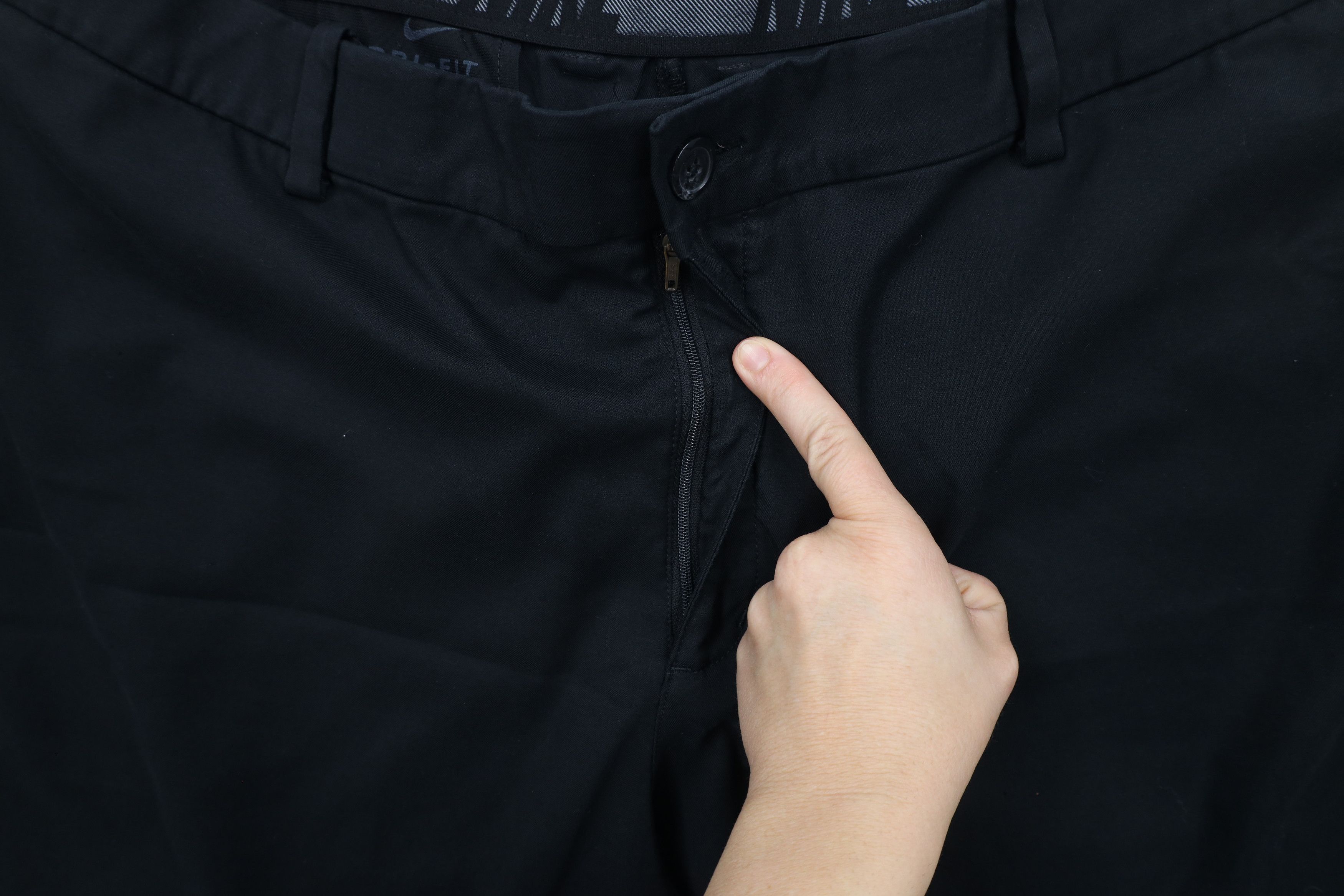 Nike × Vintage Nike Golf Wide Leg Stretch Tech Golfing Chino Pants Black Size US 42 / EU 58 - 5 Thumbnail