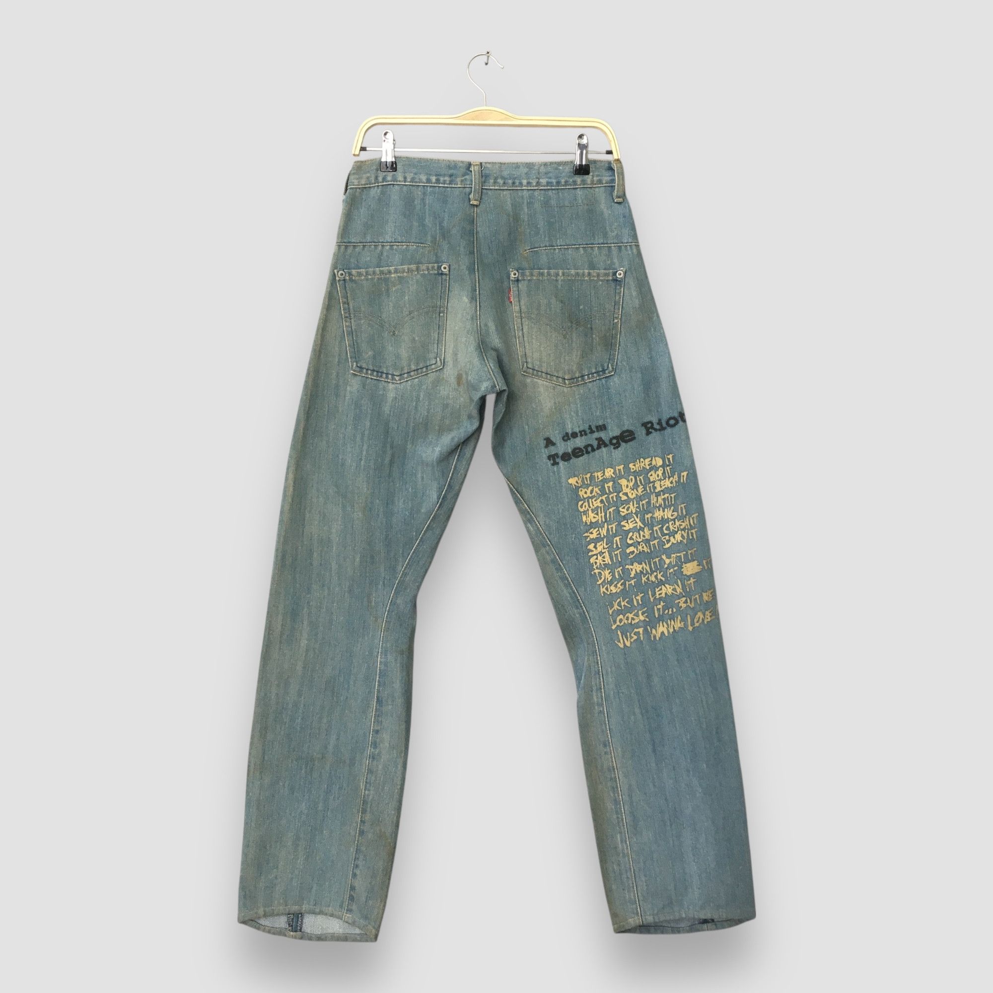 Levi's Size 28x30.5 Vintage Y2K Levis Engineered Dirty Jeans S1482 Size US 28 / EU 44 - 8 Thumbnail