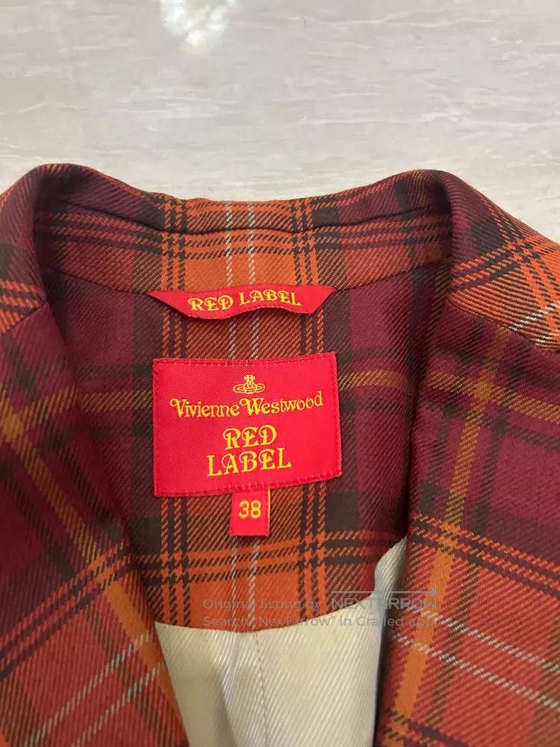 Vivienne Westwood Vivienne Westwood Show model red and orange plaid suit set Size XS / US 0-2 / IT 36-38 - 4 Thumbnail