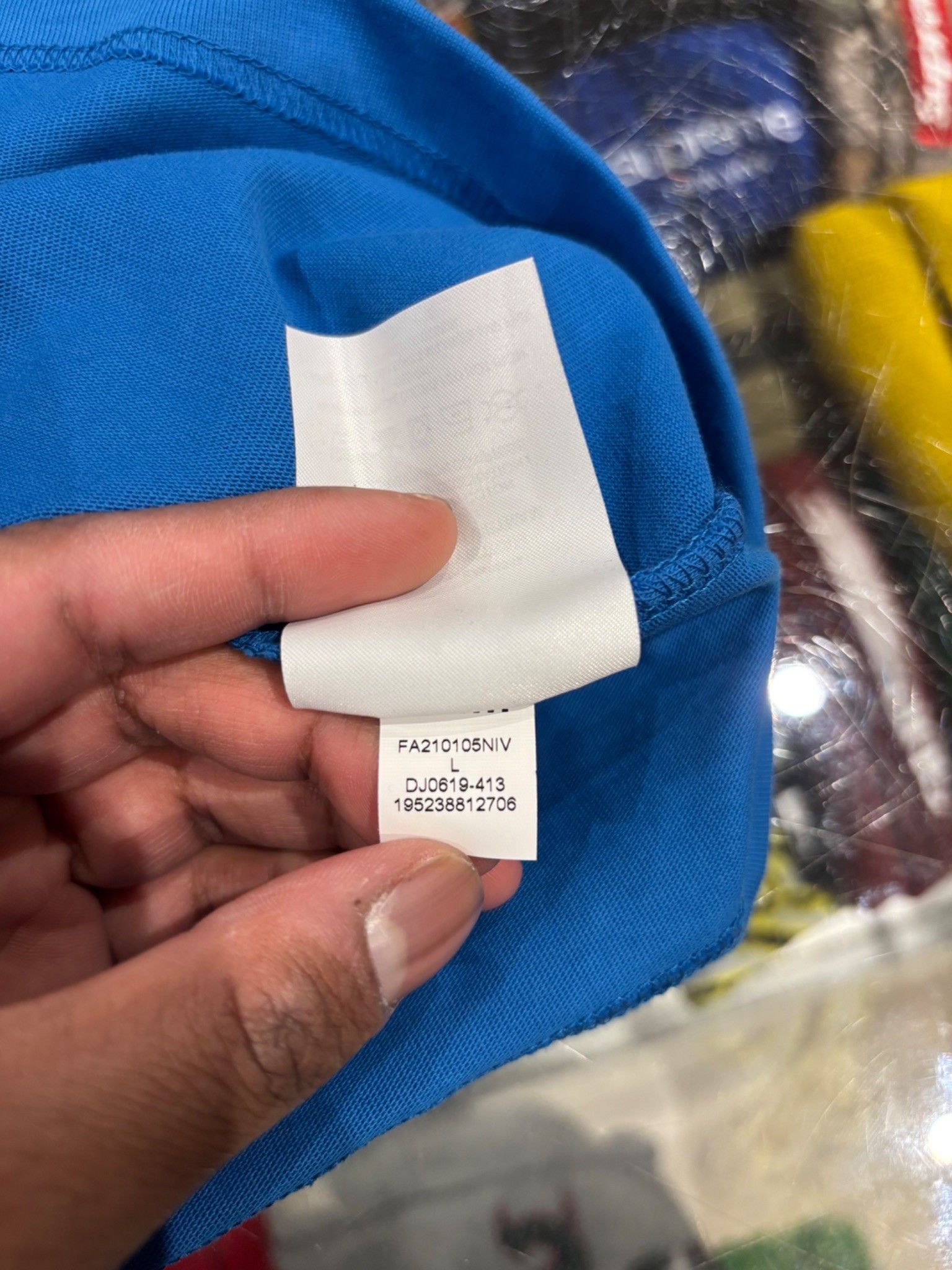 Travis Scott Travis Scott x Jordan x Fragment T-shirt Blue Size US L / EU 52-54 / 3 - 9 Thumbnail