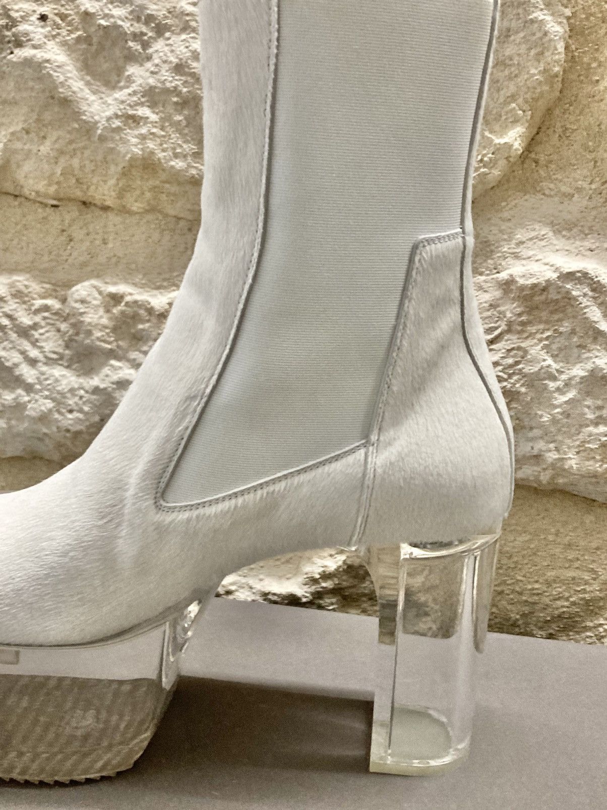 Rick Owens NEVER WORN/ Rick Owens Chalk White Grill Kiss Boots Size US 9 / EU 42 - 5 Thumbnail