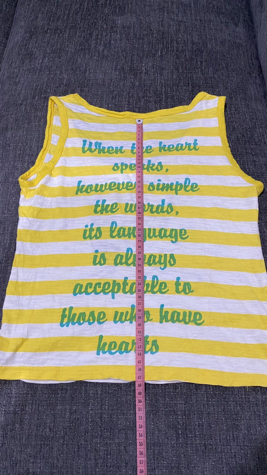 Japanese Brand Y2K Japanese Sucure Pomme Tanktop Grunge Style Size L / US 10 / IT 46 - 12 Thumbnail