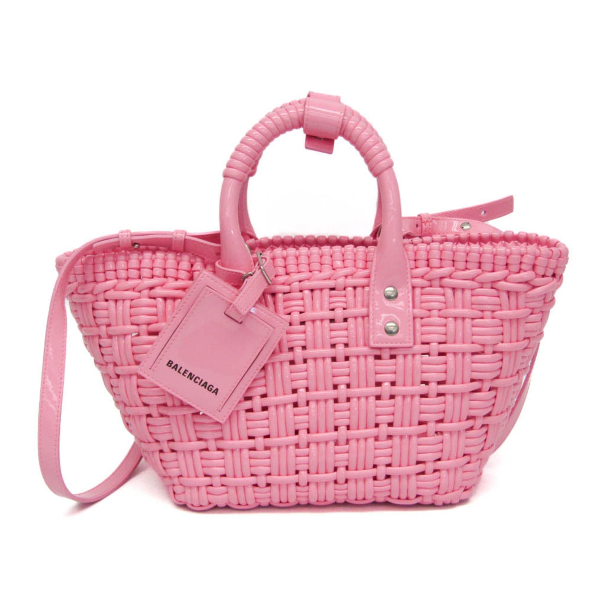 Balenciaga Balenciaga Bistro XS 671342 Women's Leather Handbag,Shoulder Bag Pink Size ONE SIZE - 1 Thumbnail
