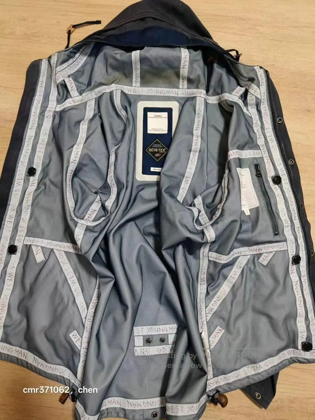 Visvim Blue Hooded Light Jacket with Pockets - Size M. Size US M / EU 48-50 / 2 - 7 Thumbnail
