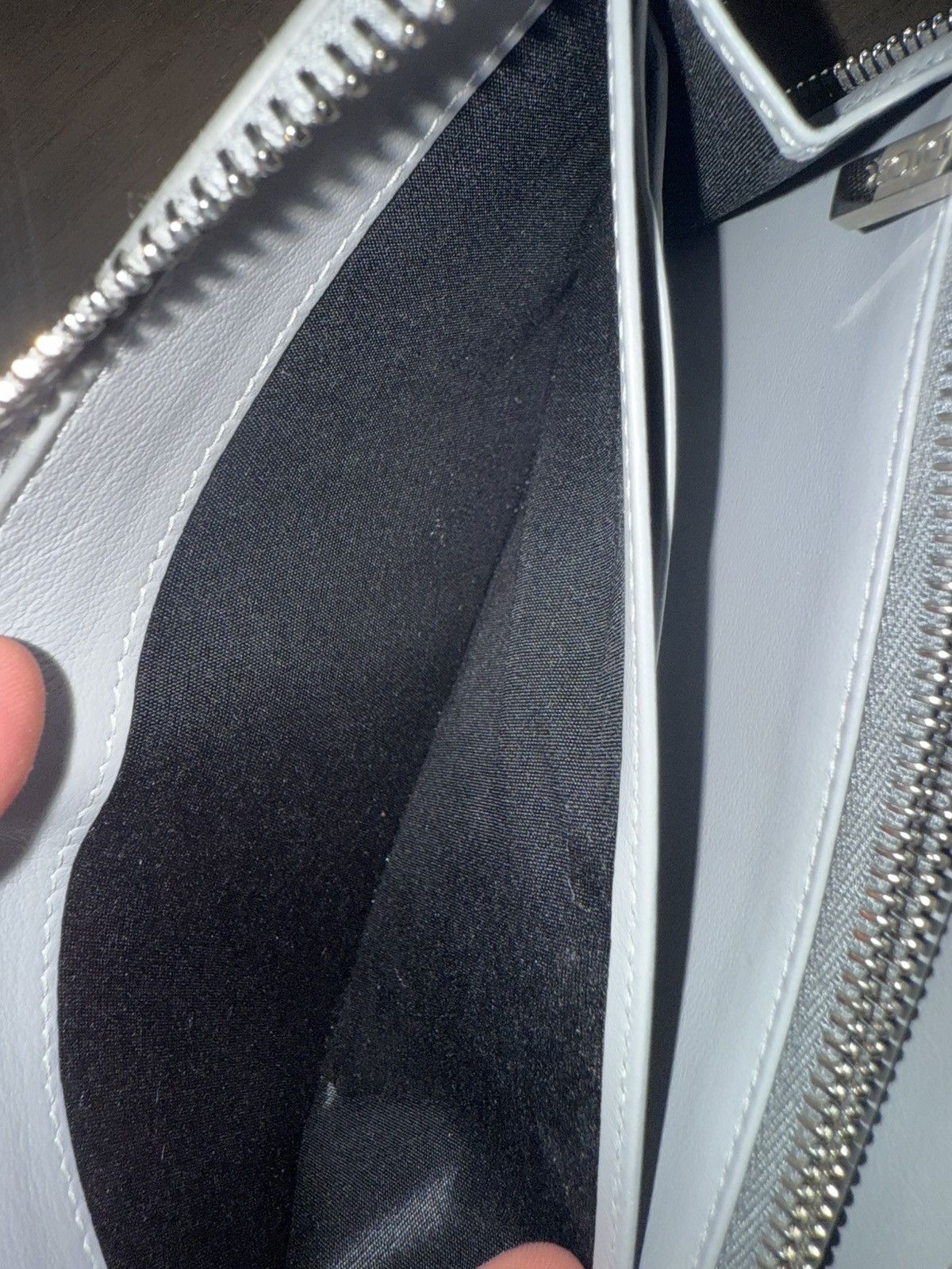 Dior CHRISTIAN DIOR GRAY CD DIAMOND CANVAS ZIPPED LONG WALLET Size ONE SIZE - 12 Thumbnail