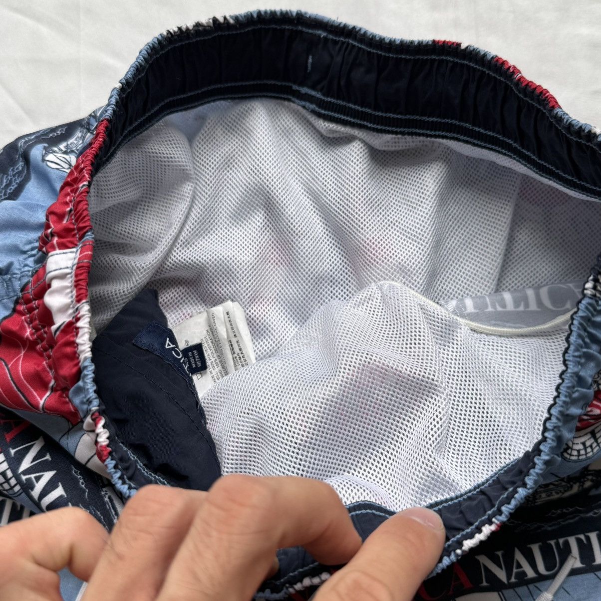 Nautica Nautica Swim Trunks Sailing Print Red Blue – Size XS Size US 28 / EU 44 - 5 Thumbnail