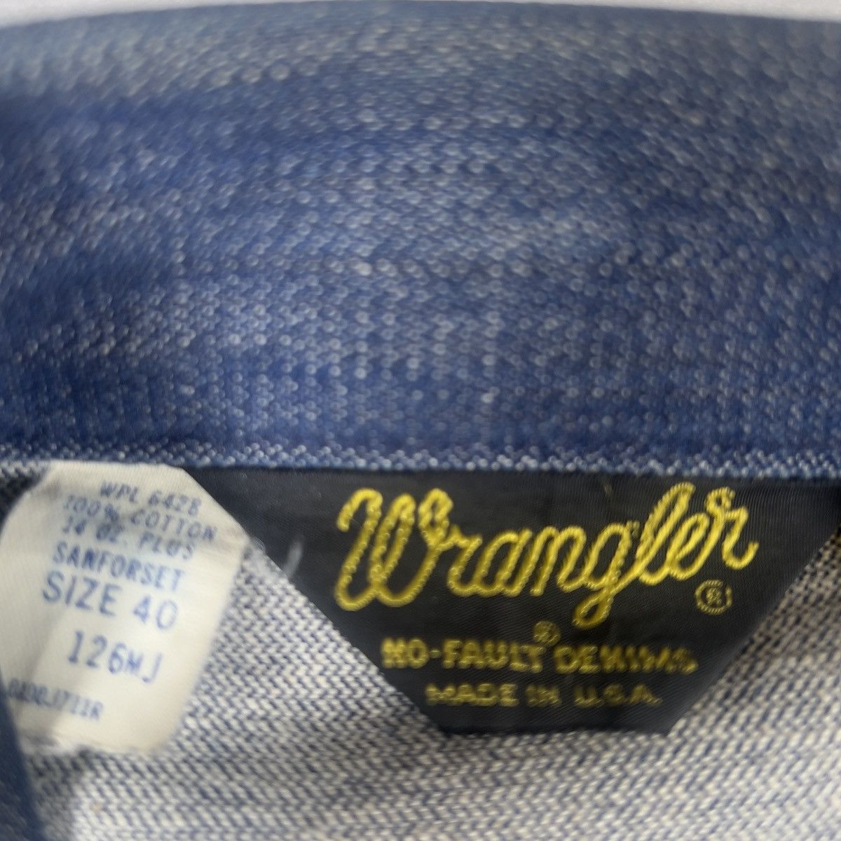Wrangler Vintage Wrangler NoFault Denims Jacket Made in USA 60s / 70s Size US XXS / EU 40 - 5 Thumbnail