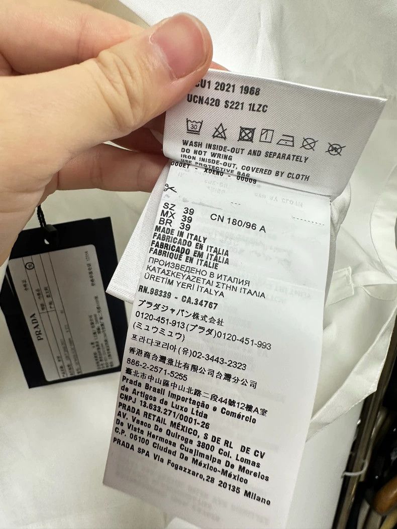 Prada Prada Size39 Shirt Size US XXS / EU 40 - 6 Thumbnail
