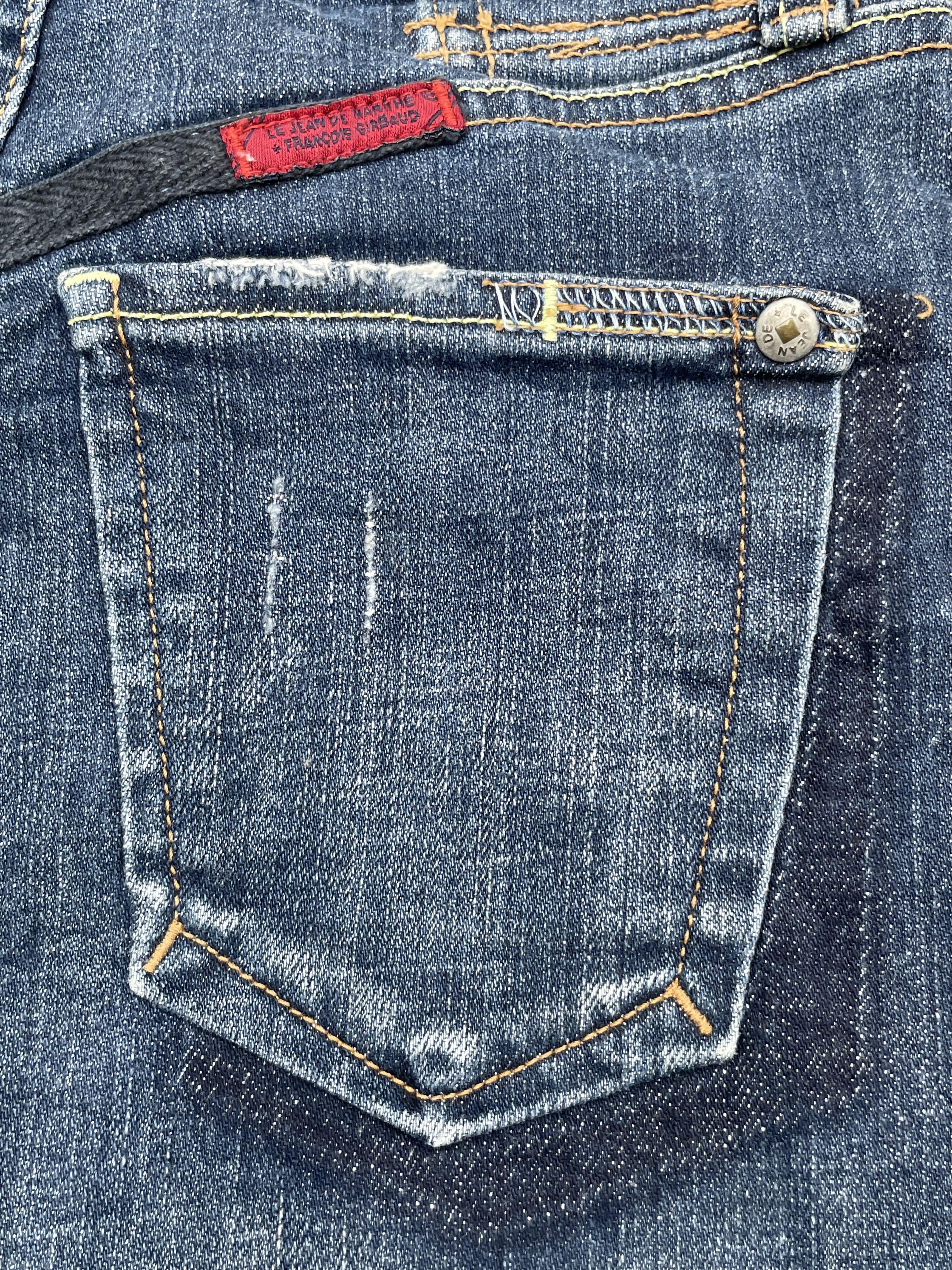 Marithe + Francois Girbaud Vintage Marithe Francois Girbaud Le Jean Denim Skirt Size 26" / US 2 / IT 38 - 13 Thumbnail
