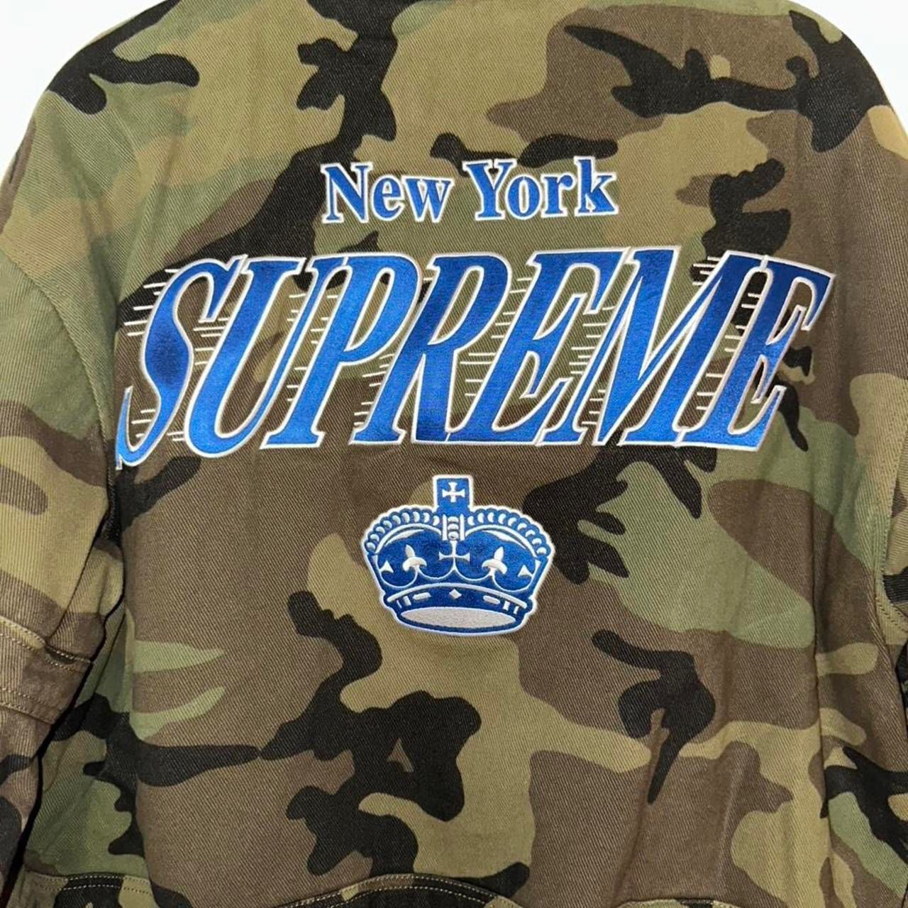 Mitchell & Ness × Supreme SOLD!!! Supreme Mitchell & Ness Twill Stadium Jacket FW24 Size US S / EU 44-46 / 1 - 2 Thumbnail