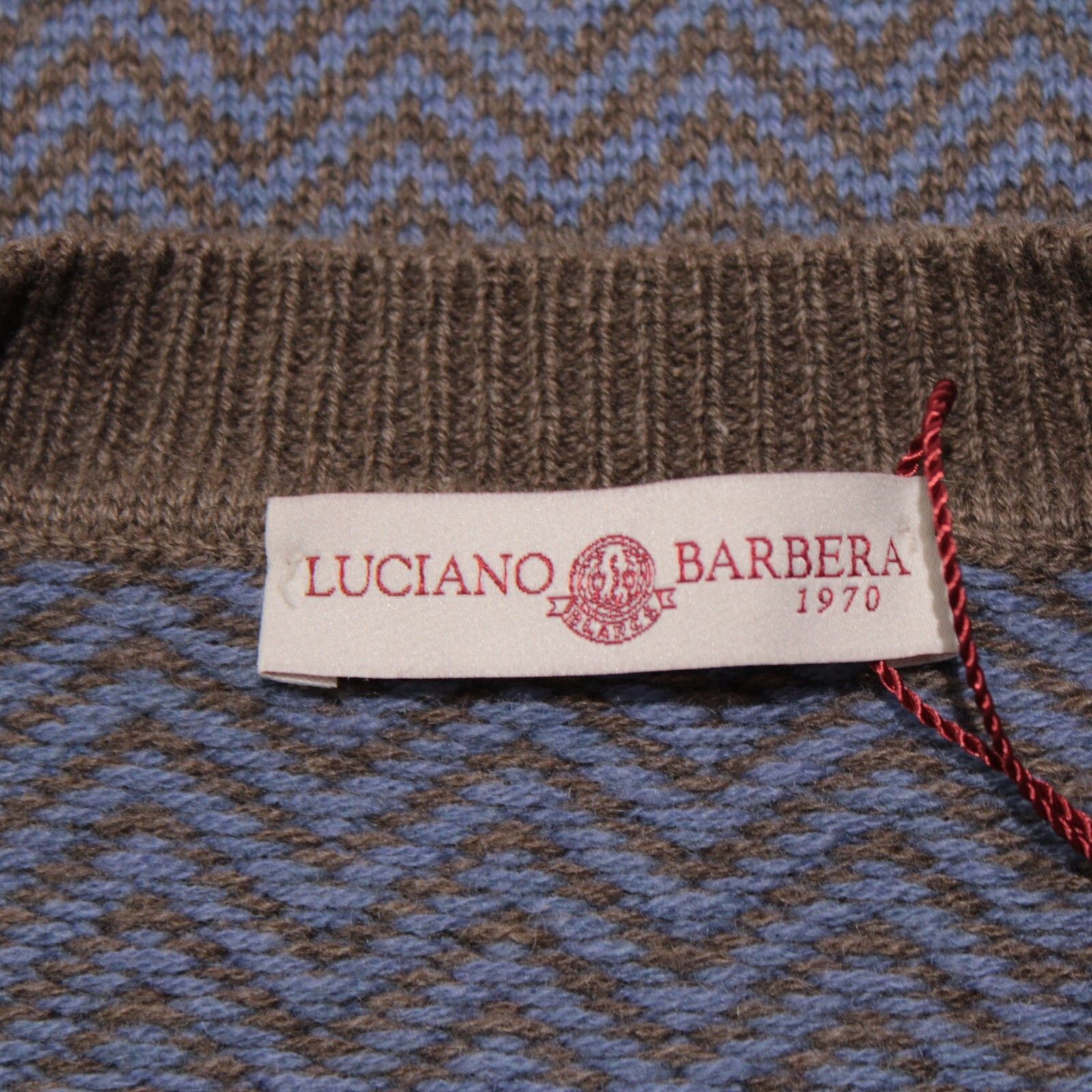 Luciano Barbera Luciano Barbera Sweater Size US M in Blue Size US M / EU 48-50 / 2 - 7 Thumbnail