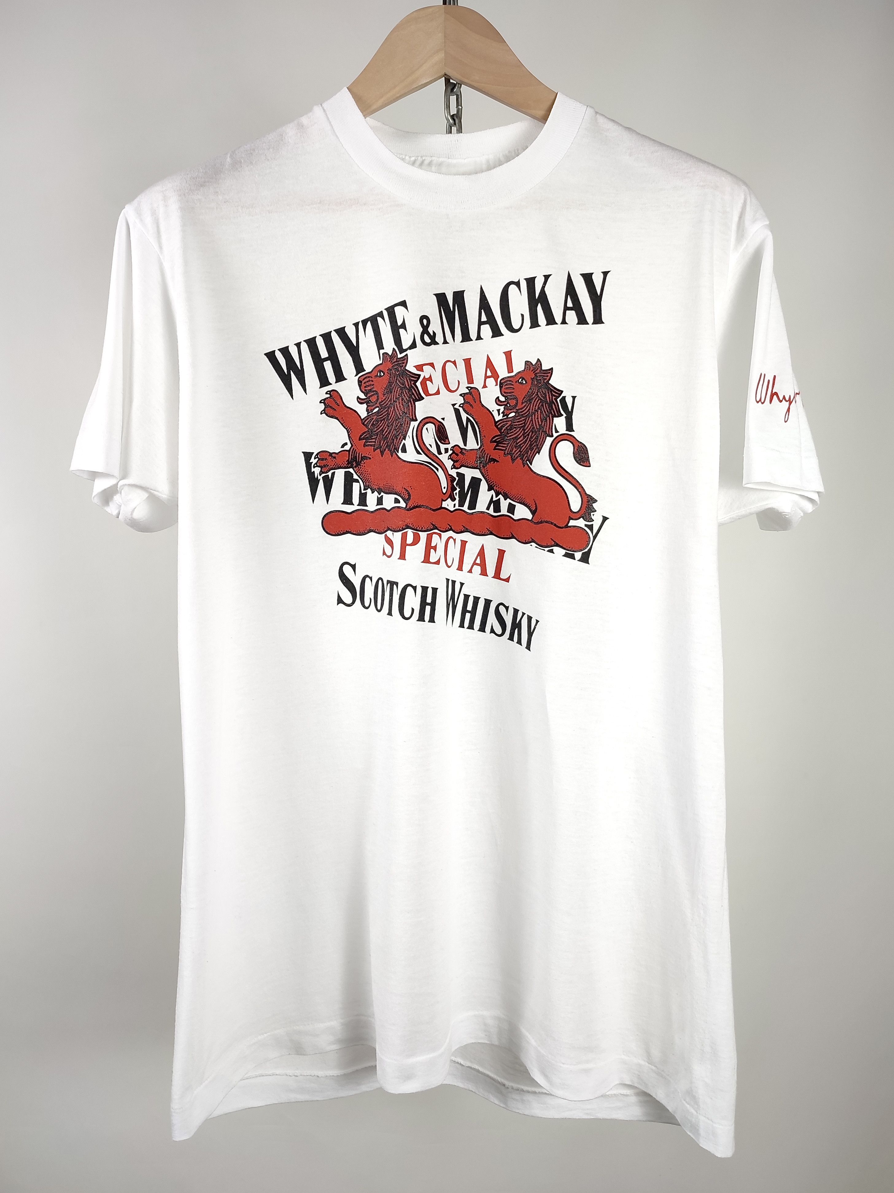 Vintage 80s Vintage Whyte & Mackay Scotch Whisky T-Shirt Tee 90s Size US L / EU 52-54 / 3 - 4 Thumbnail