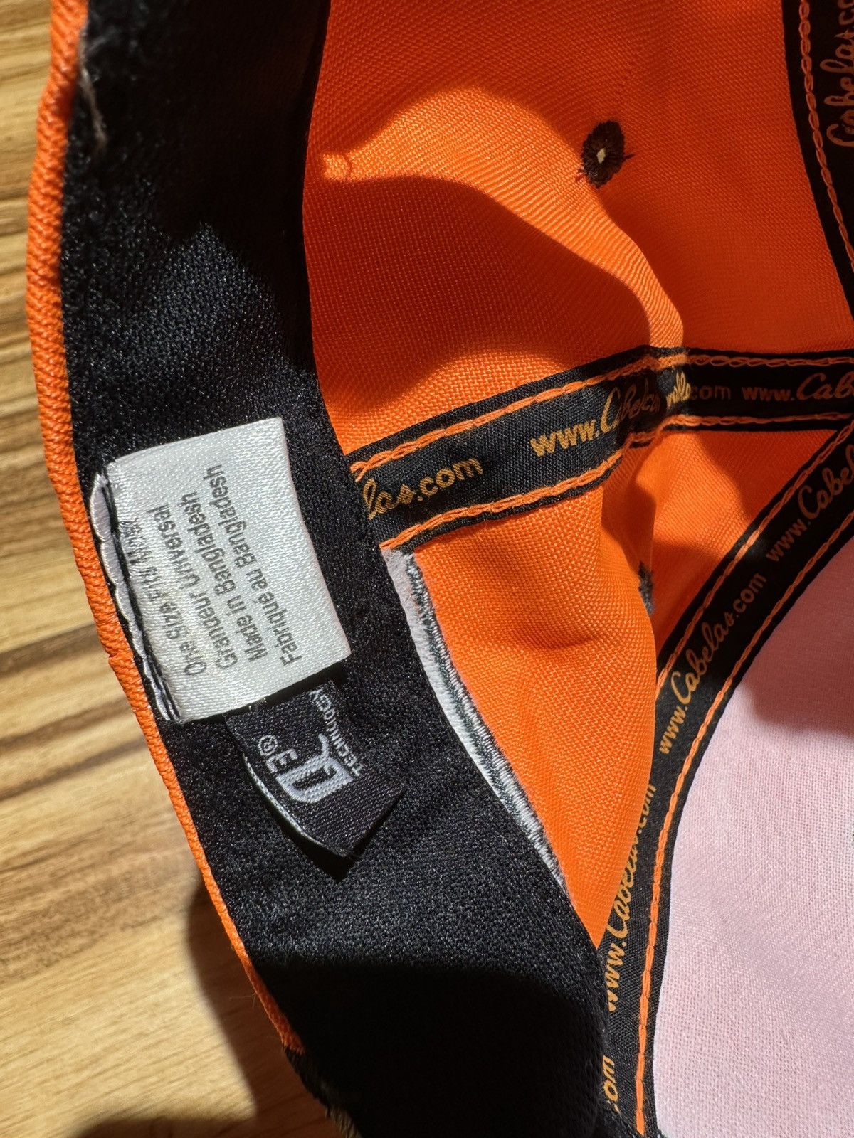 Cabelas Vint Cabela's Vibrant Orange Cap with Silver & Black Accents Size ONE SIZE - 8 Thumbnail