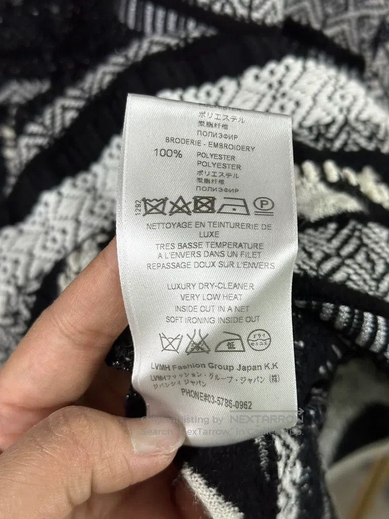 Givenchy Givenchy Black and White Polka Dot Printed Logo Turtleneck Size US S / EU 44-46 / 1 - 8 Thumbnail