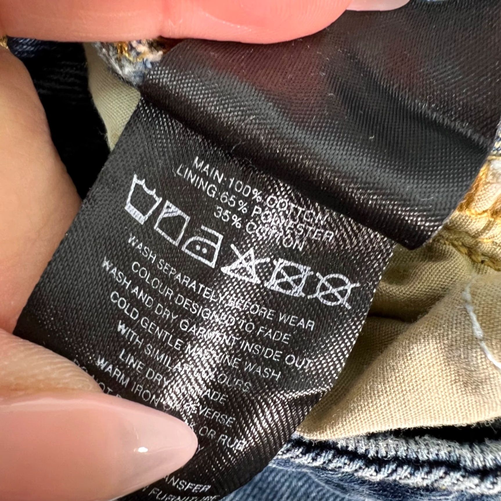 I.AM.GIA I.AM.GIA Womens Small 28 inch Waist Relaxed Fit Wide Leg Blue Denim Jeans Size 28" / US 6 / IT 42 - 4 Thumbnail