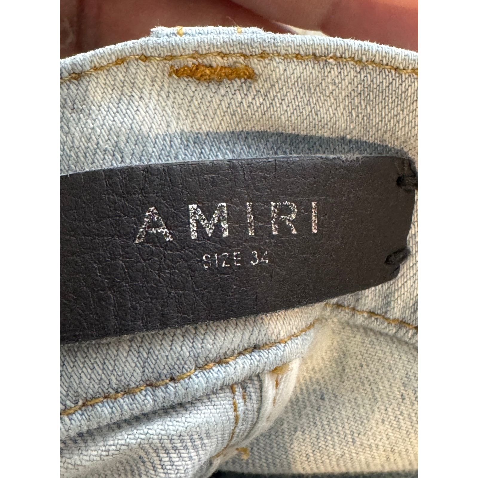 Amiri Amiri Plain Light Wash Blue Jeans Size US 34 / EU 50 - 4 Thumbnail