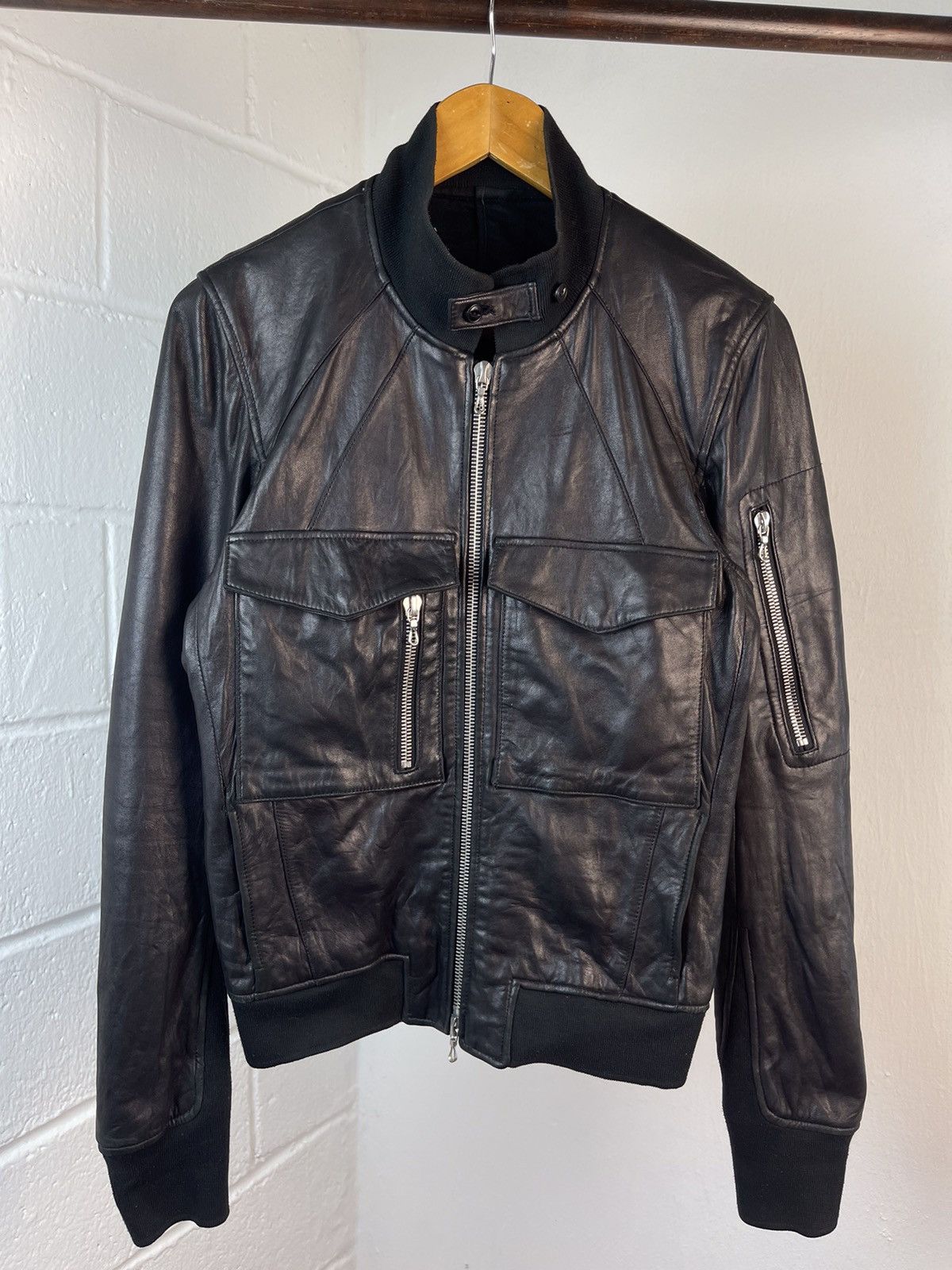 If Six Was Nine × Le Grande Bleu (L.G.B.) × SEMBL SEMBL Leather Zipper Jacket Size US S / EU 44-46 / 1 - 5 Thumbnail
