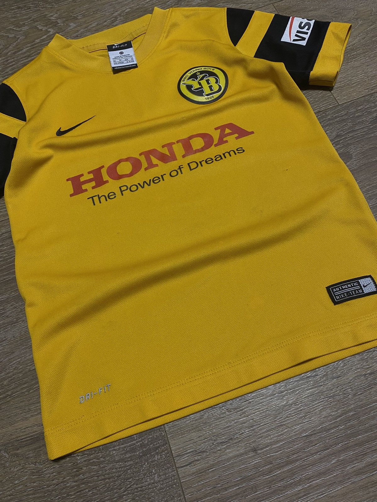 Nike × Vintage Vintage Nike 2015-16 Young Boys Home Shirt KidsXS Size US XS / EU 42 / 0 - 6 Thumbnail