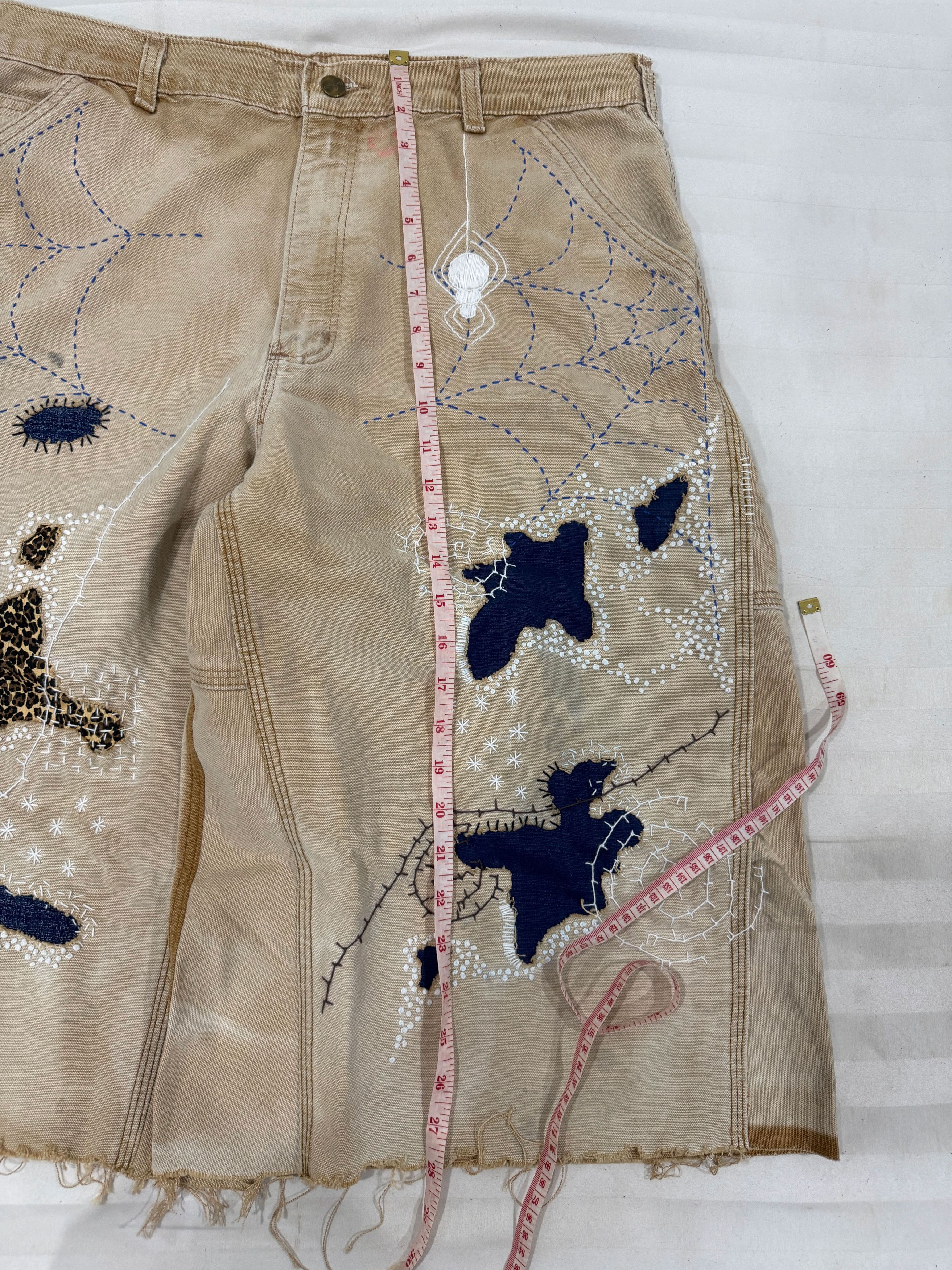 Japanese Brand Boro Patchwork Carhartt Carpenter Size US 36 / EU 52 - 7 Thumbnail