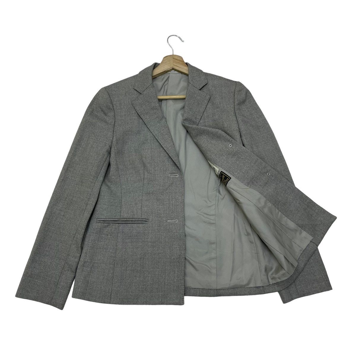 image of Aquascutum X Loro Piana Jacket in Grey, Women's (Size Small)