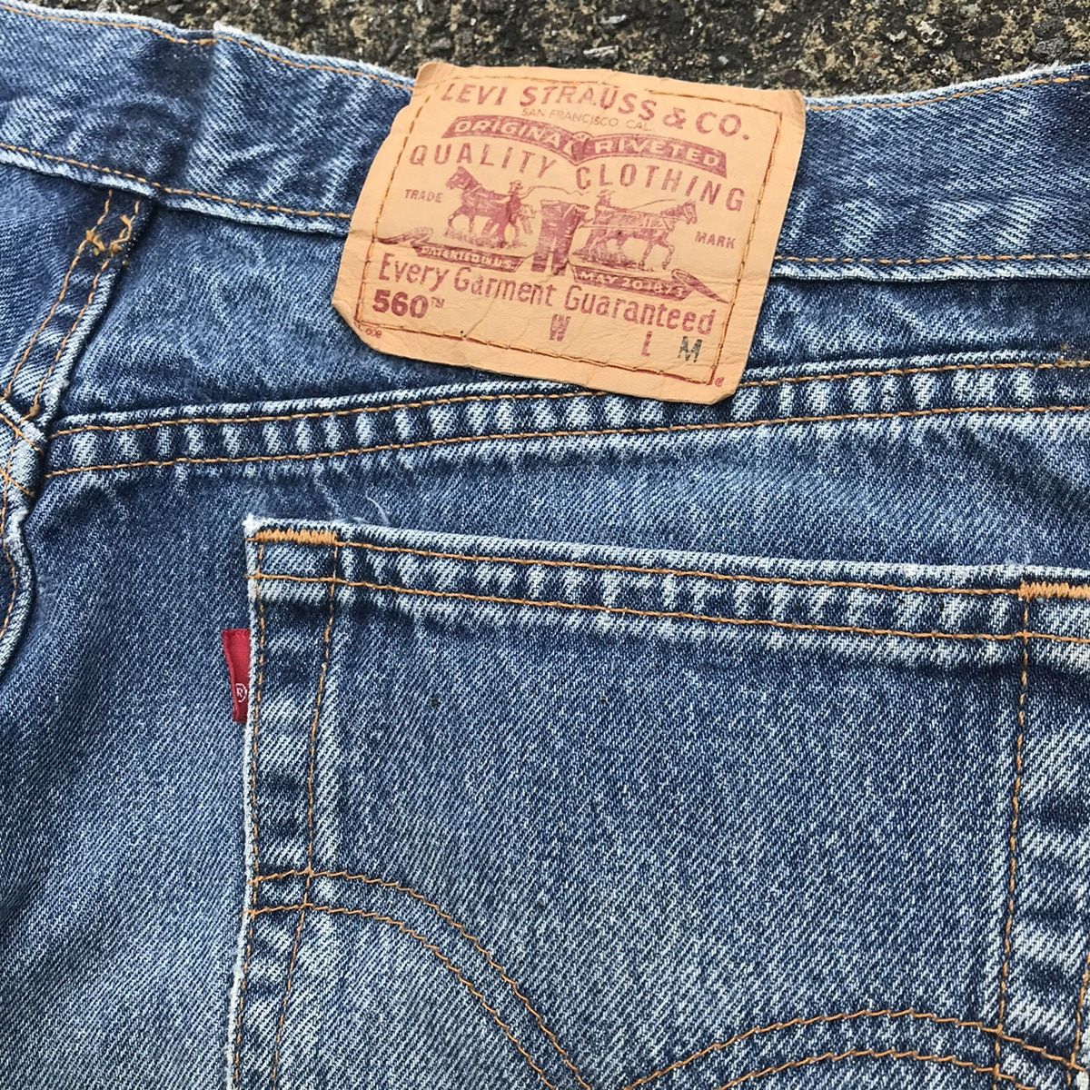 Levi's Vintage Clothing × Vintage Vintage Chopped 90s LEVIS MADE IN USA 560 512 Button Jeans Size US 32 / EU 48 - 9 Thumbnail