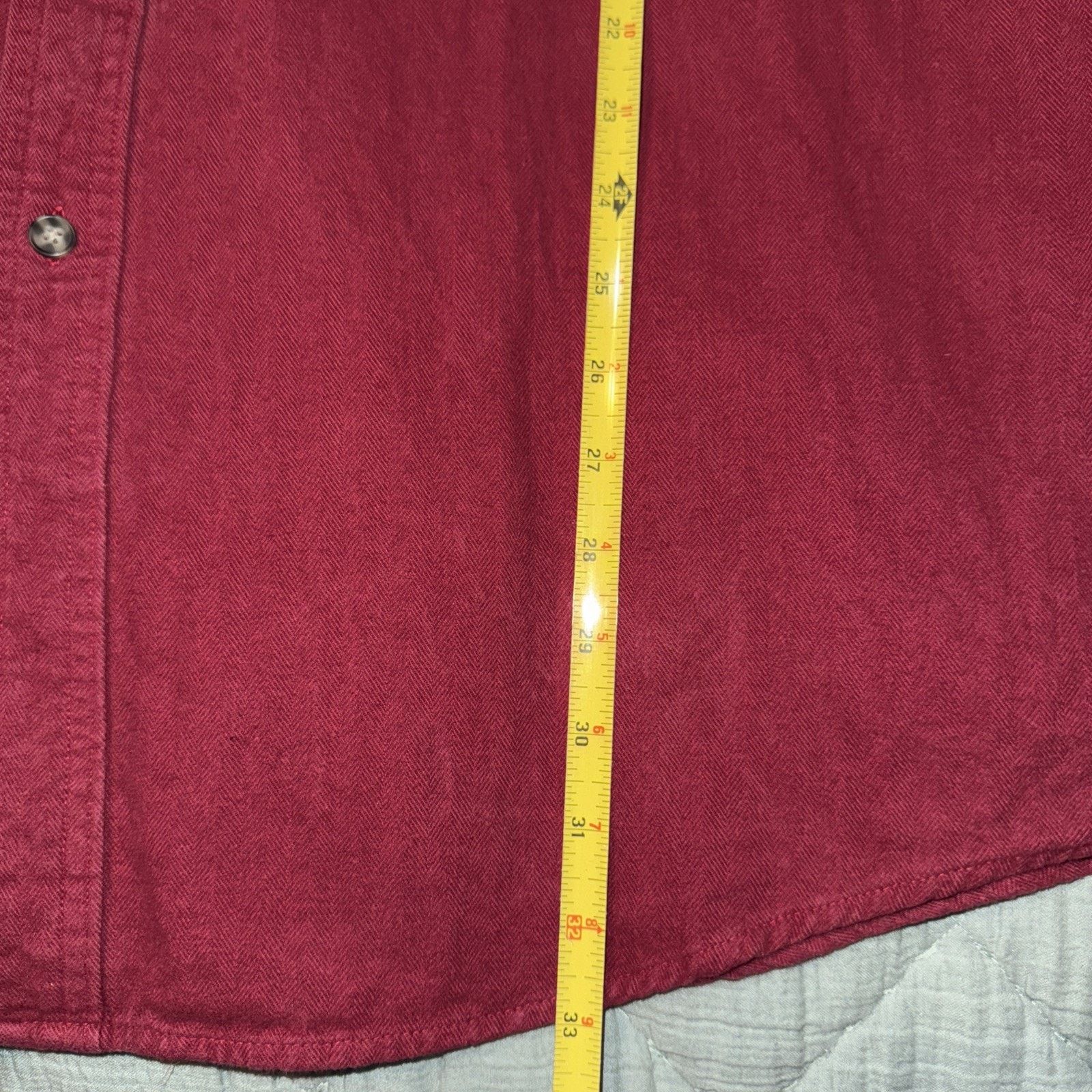 L.L. Bean LL Bean Herringbone Flannel Burgundy XXL Tall Canada OWU89 Size US XXL / EU 58 / 5 - 7 Thumbnail