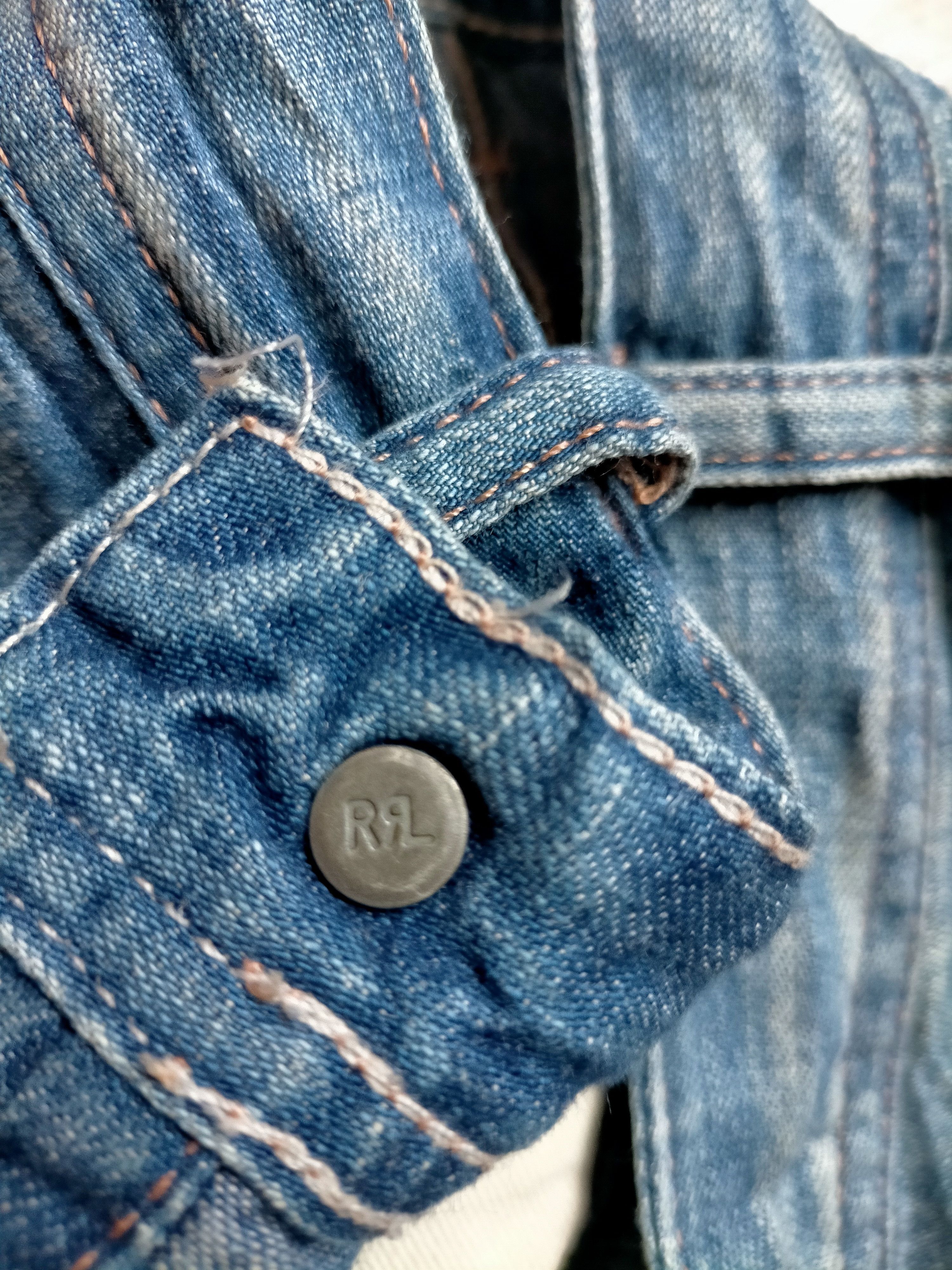 RRL Ralph Lauren ⚡Double RL Patchwork Carpenter Jeans Size US 31 - 19 Thumbnail