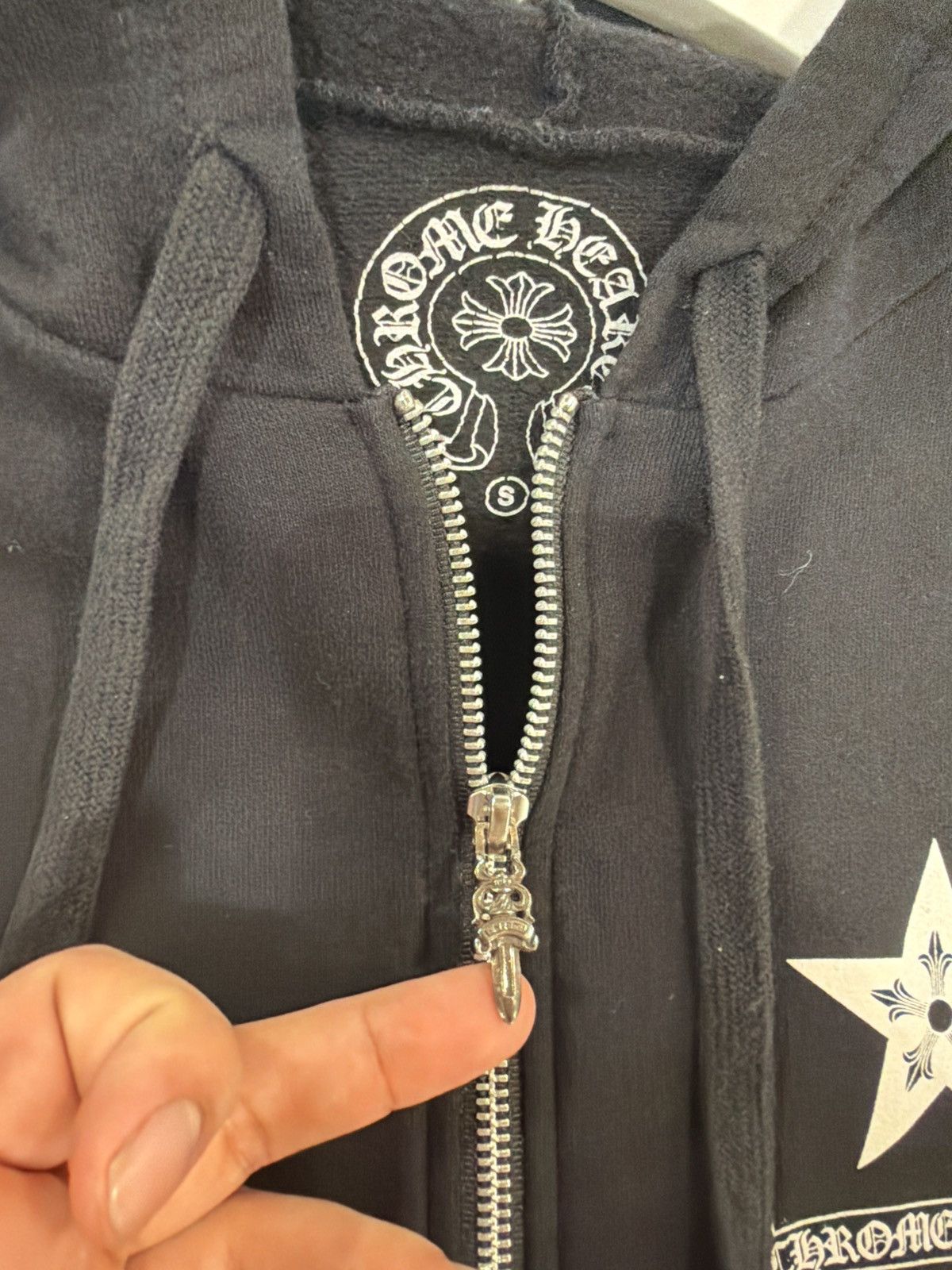 Chrome Hearts Chrome Hearts Hollywood Star Black Zip Up Size US S / EU 44-46 / 1 - 3 Thumbnail