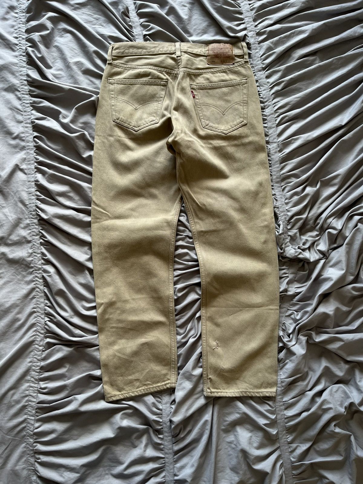 Levi's Vintage Clothing Levi’s 501 Vintage Khaki Denim Rare Faded Jeans Archive Size US 32 / EU 48 - 2 Thumbnail