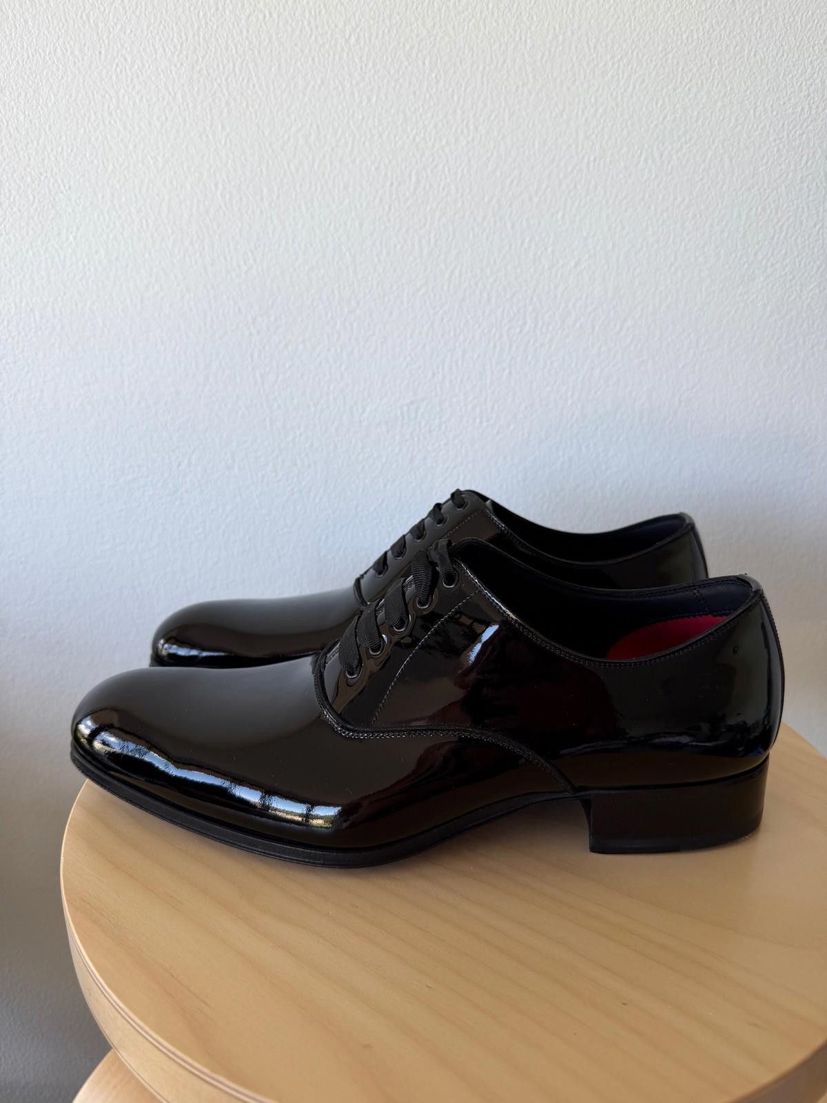 Tom Ford new Tom Ford mens patent leather edgar lace up shoes black 9 Size US 10 / EU 43 - 4 Thumbnail