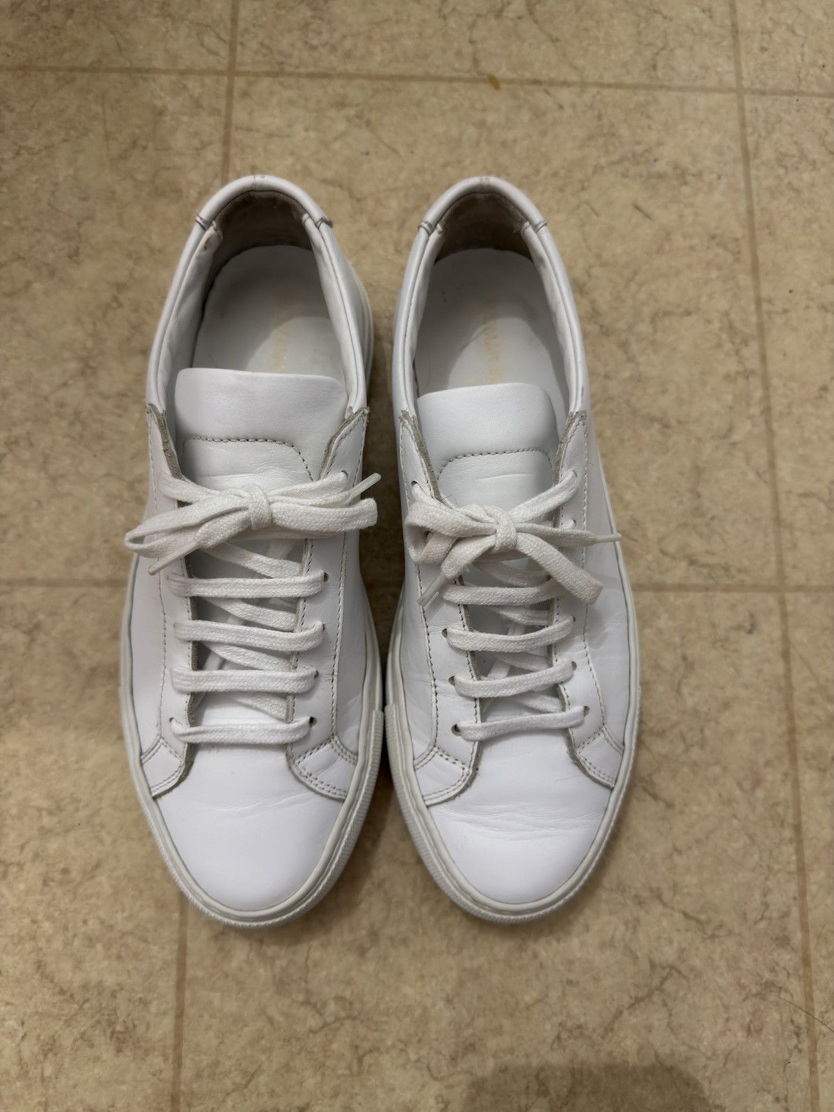 Common Projects Common Projects Achilles Low White Womens Sneakers Size 35 Size US 5 / IT 35 - 3 Thumbnail