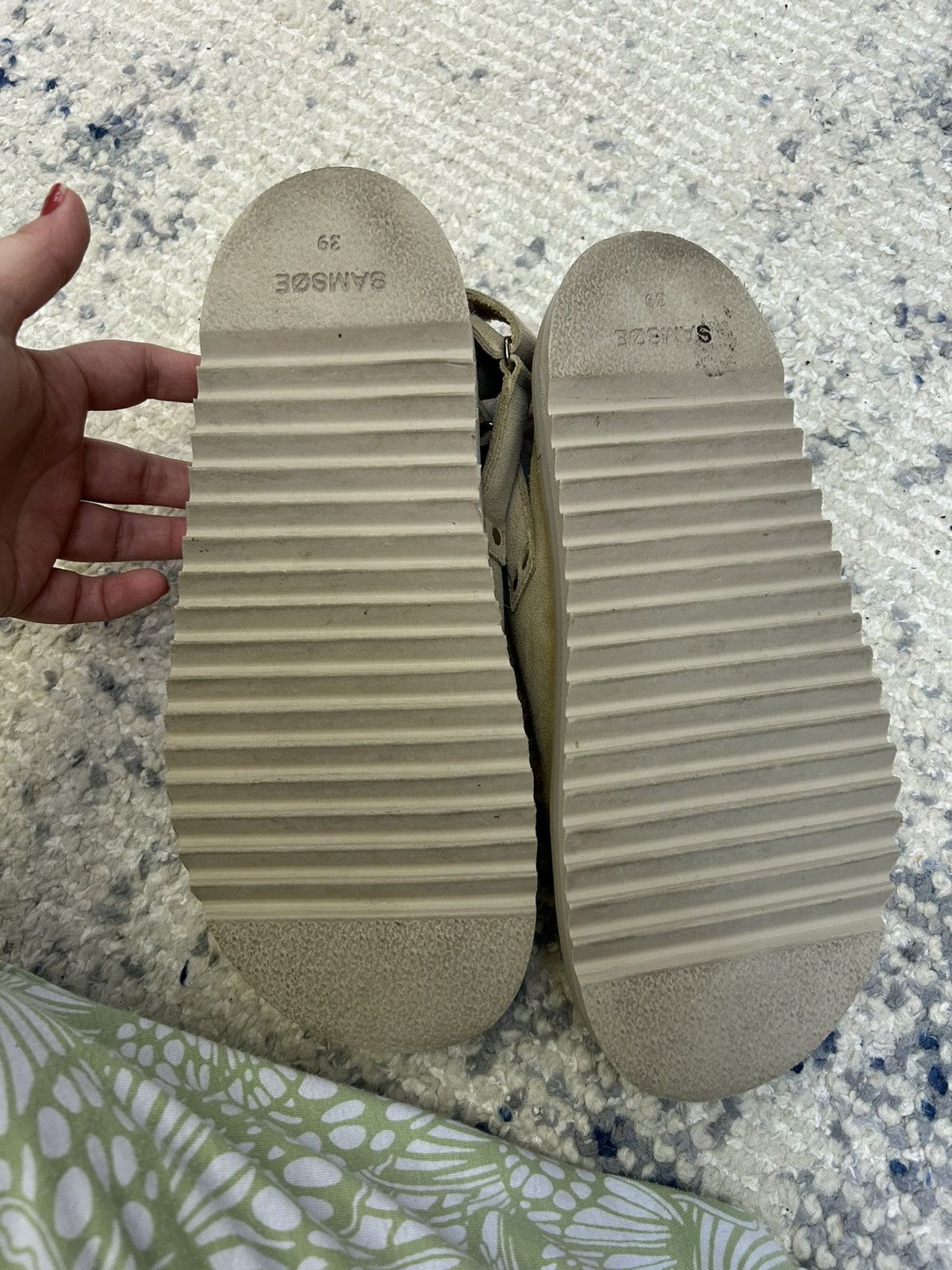 Samsoe Samsoe Samsøe Samsøe Beige Ibbo Slippers Size US 8.5 / IT 38.5 - 7 Thumbnail
