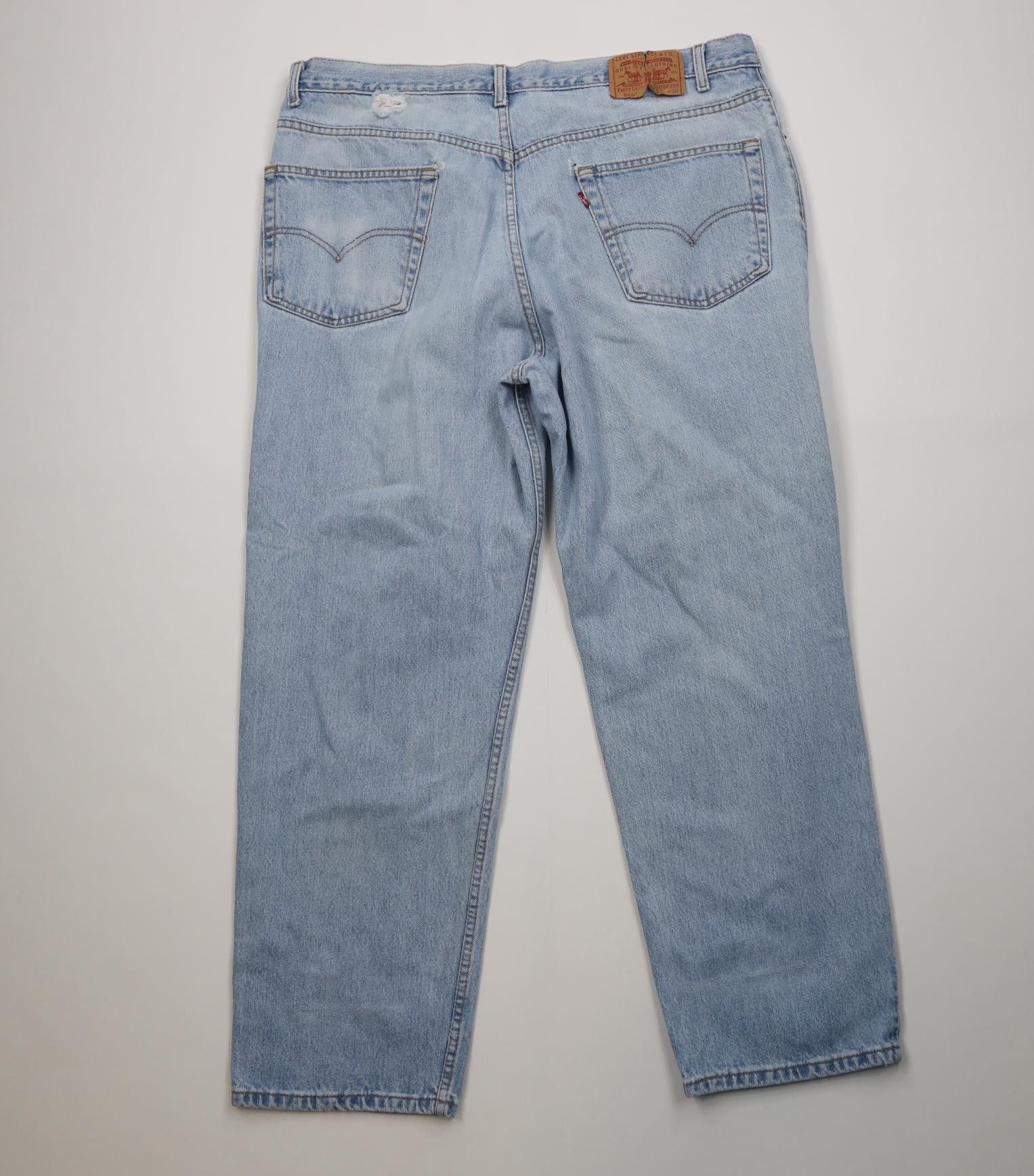 Levi's Vintage 90s Levis 550 Relaxed Fit Denim Jeans Blue Cotton Size US 42 / EU 58 - 11 Thumbnail